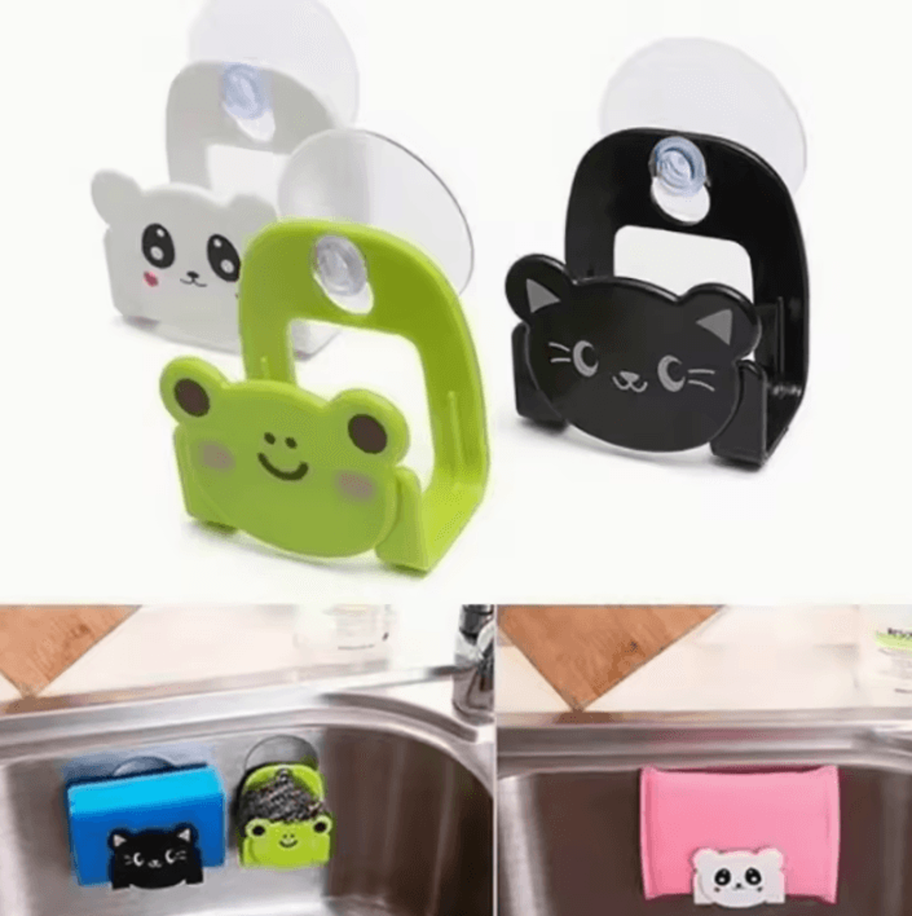 suction cup sink sponge holder – kitchen drain rack & soap storage organizer