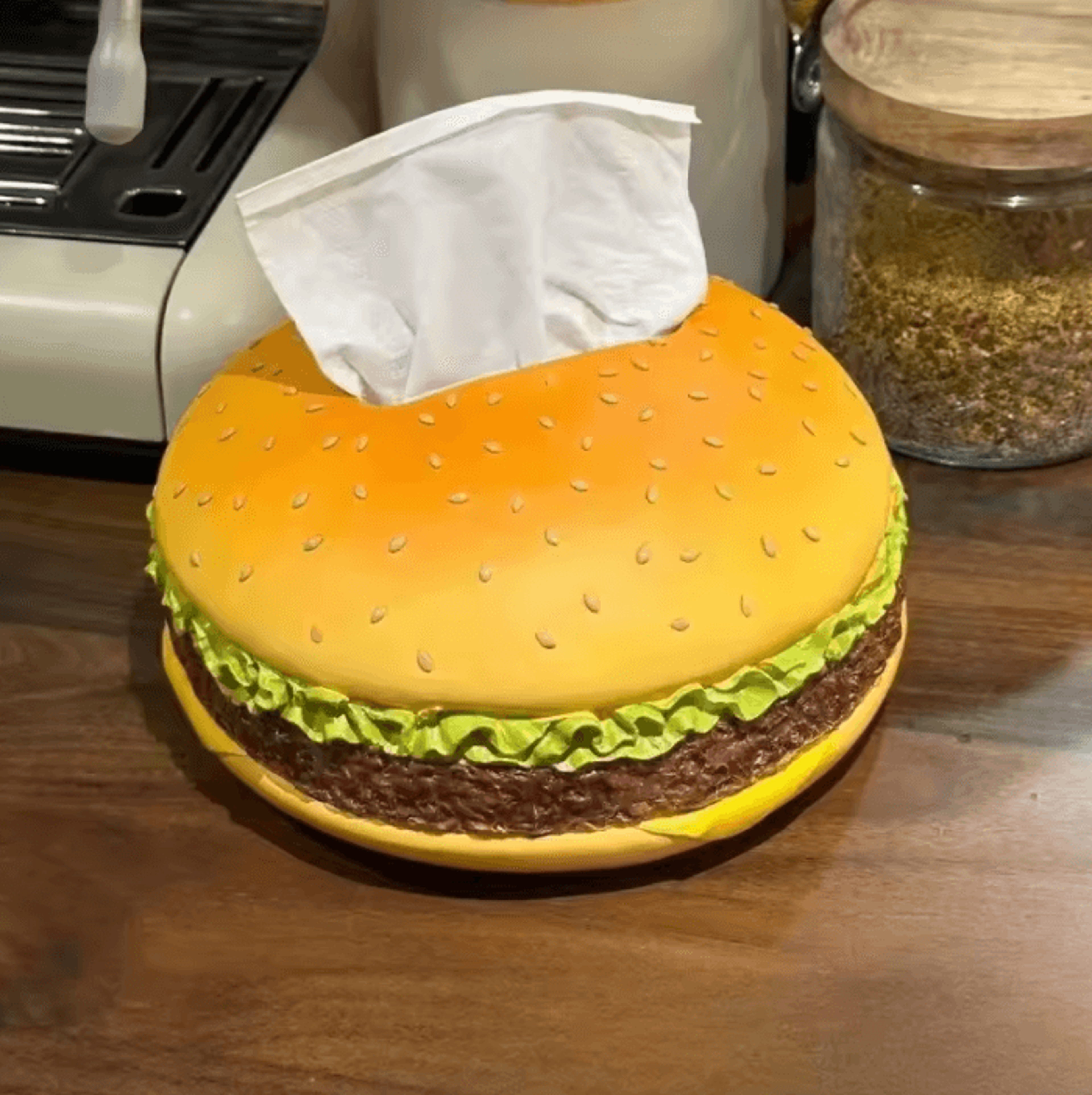 retro hamburger tissue box cover decorative paper dispenser