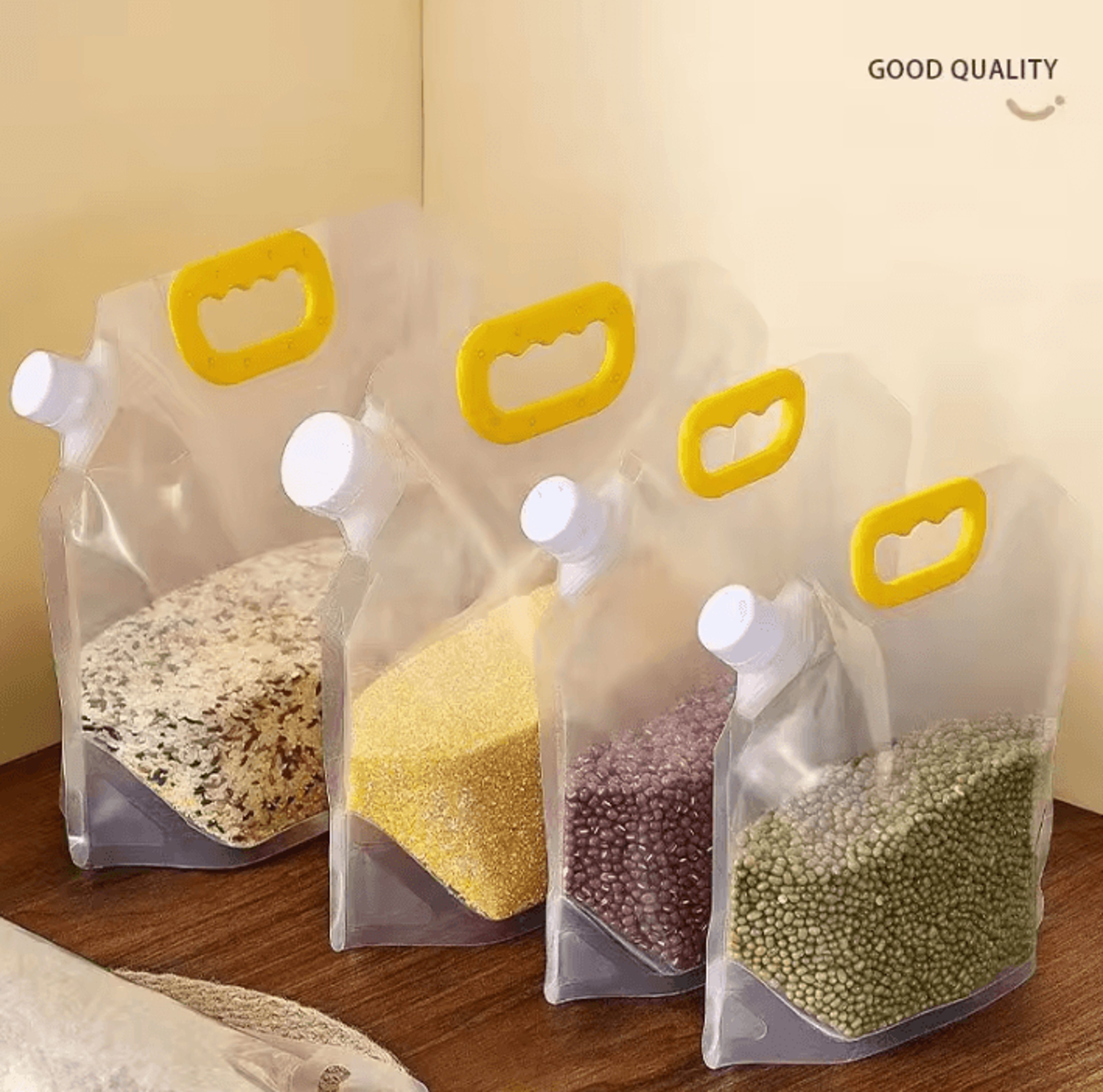 reusable grain storage bags set for fresh, moisture-free food storage