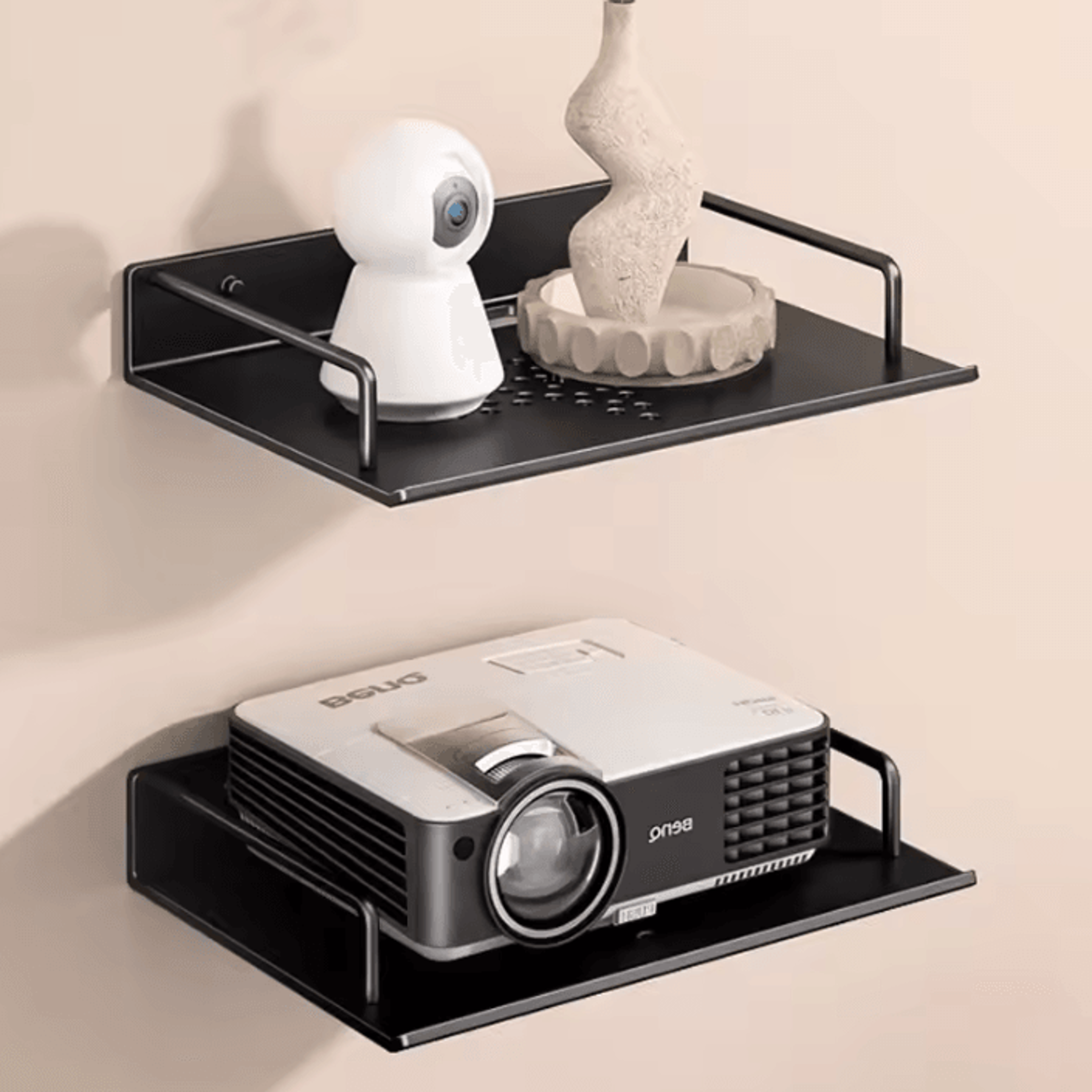 wall-mounted projector shelf & wifi router storage rack