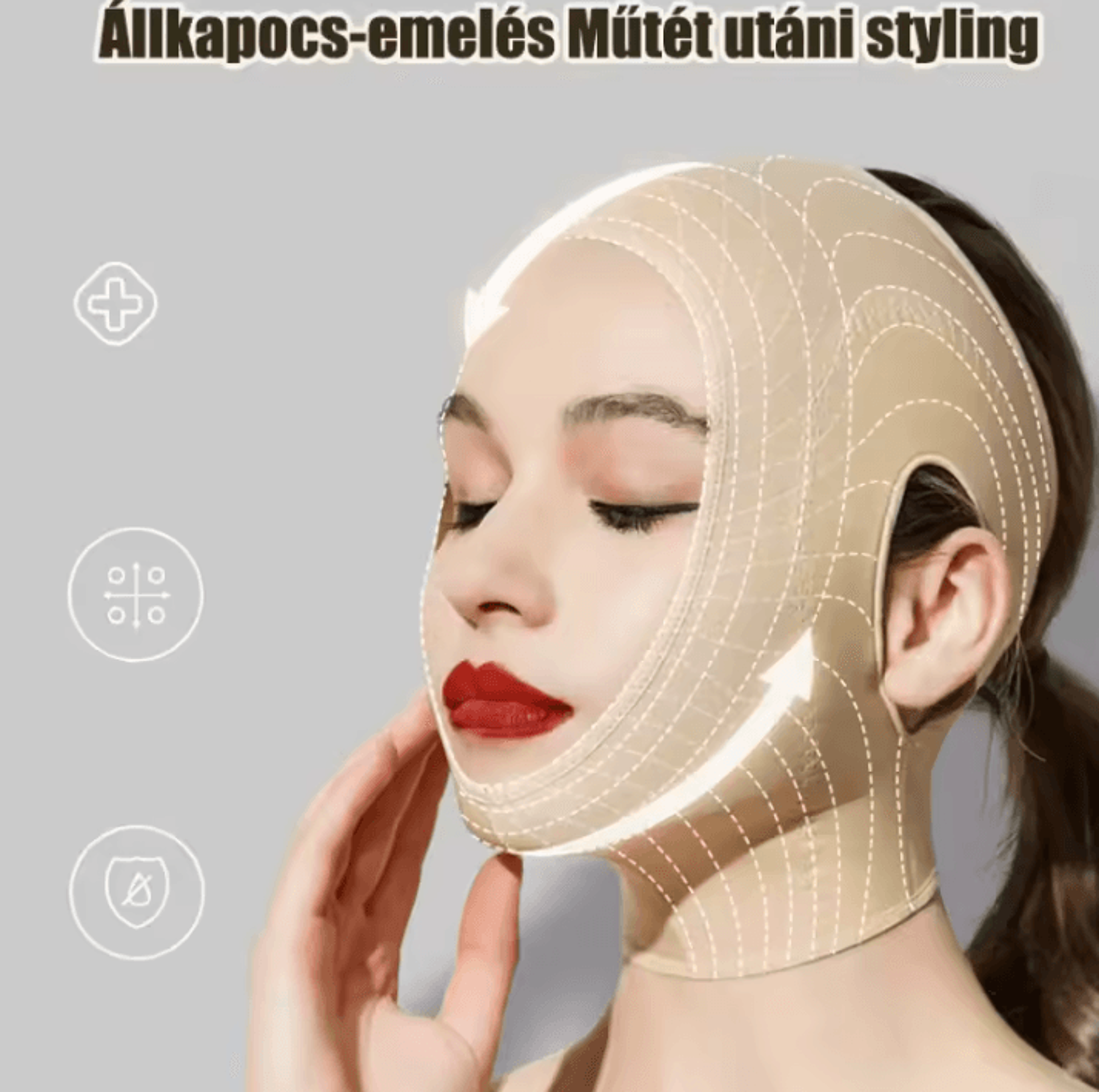 v-line face shaping lift band for chin, jawline & neck support