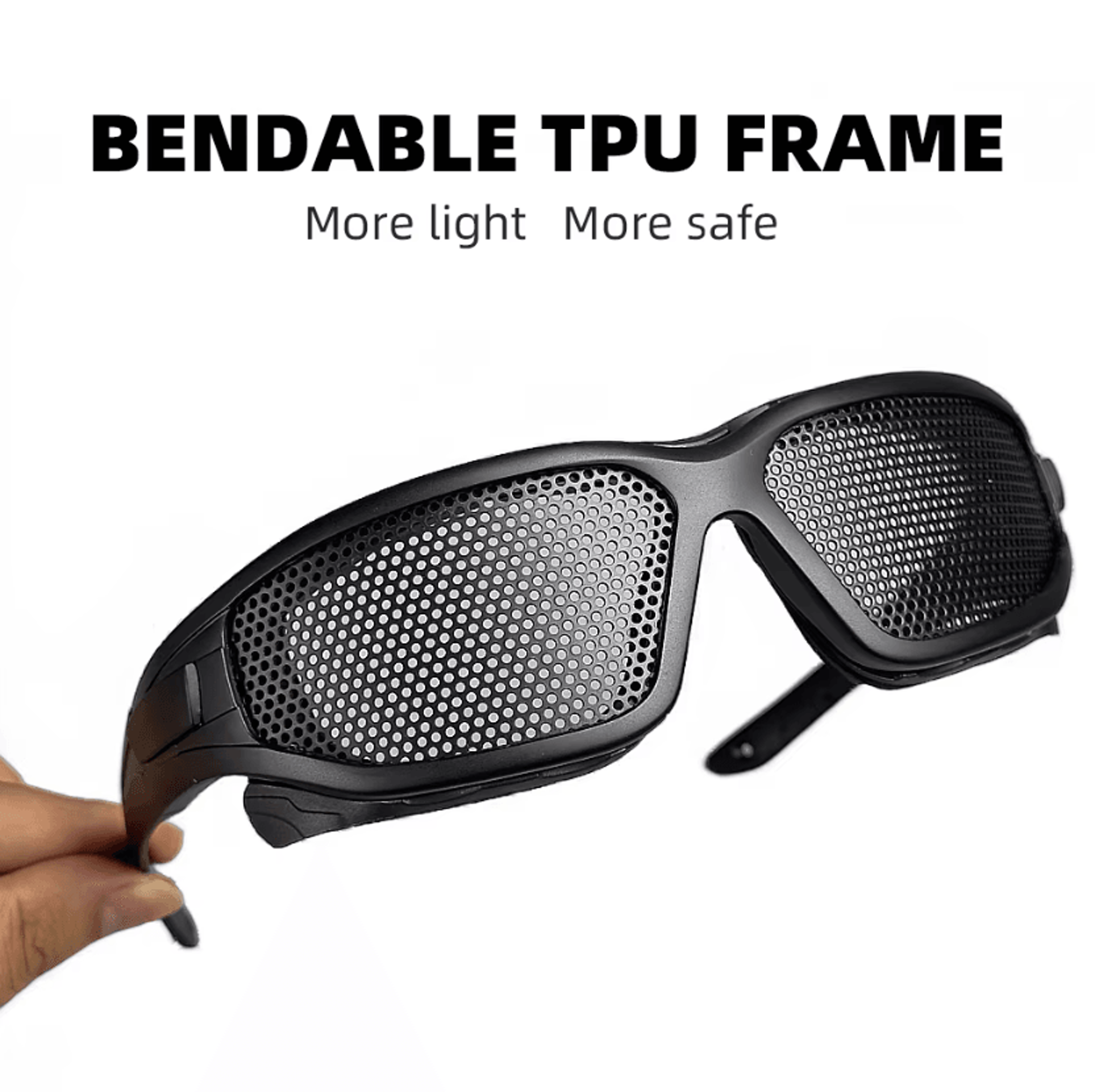 tactical protective goggles with steel mesh lens for outdoor sports & safety