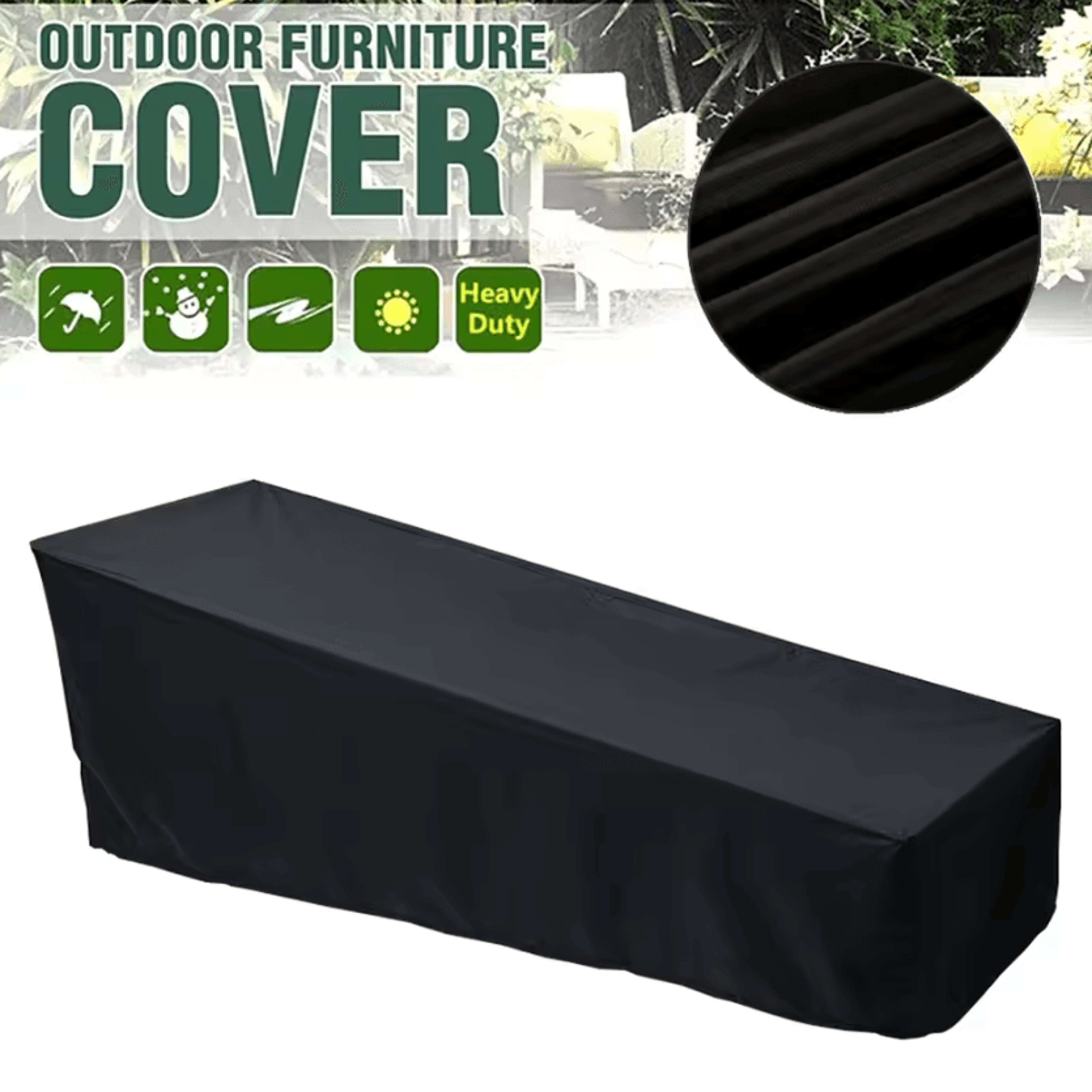 waterproof sun lounger cover for outdoor lounge chairs & garden furniture