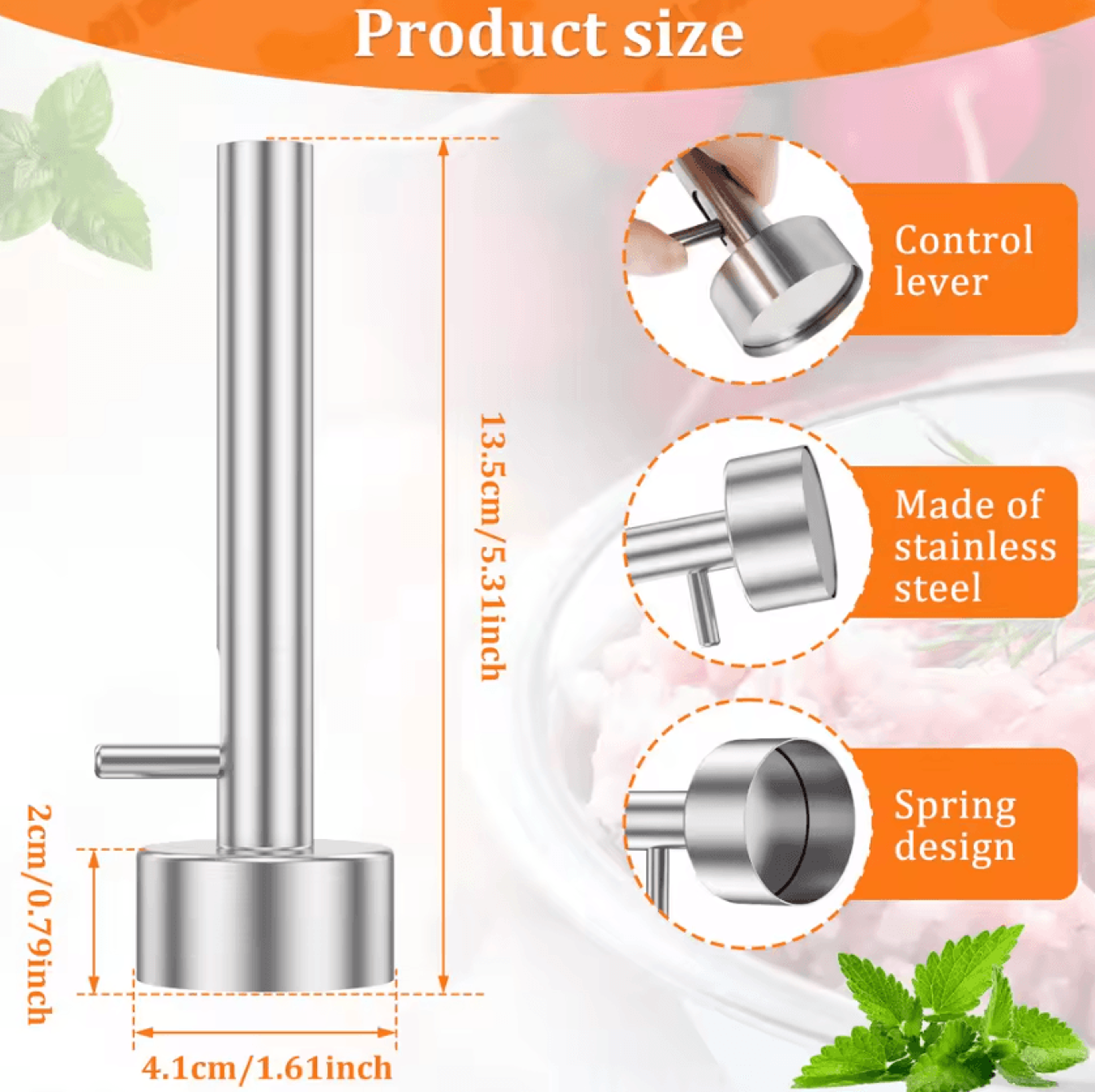 stainless steel falafel scoop falafel maker for perfect meatballs & falafel balls