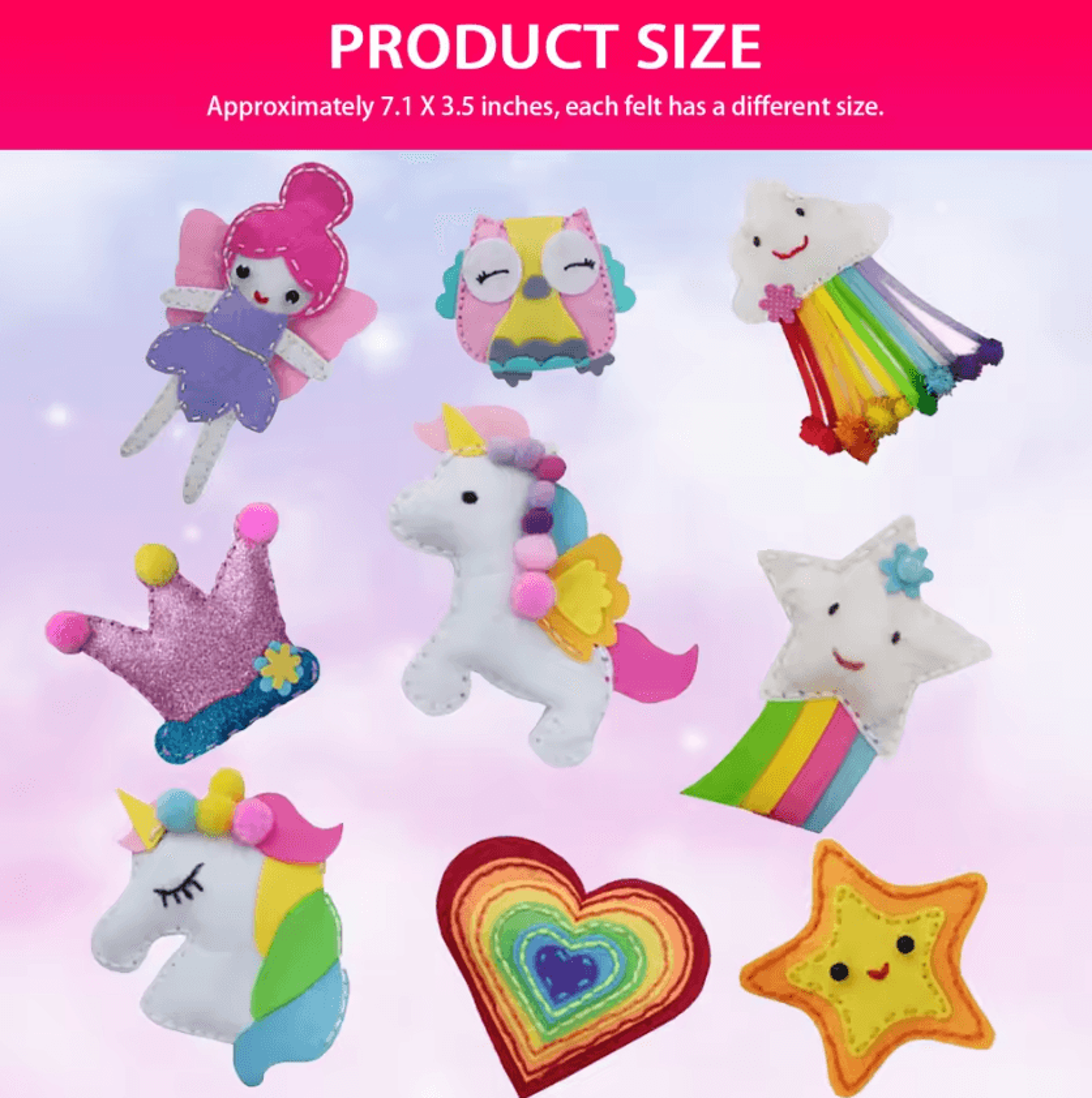creative kids sewing kit diy felt craft kit for beginner sewing & educational crafts
