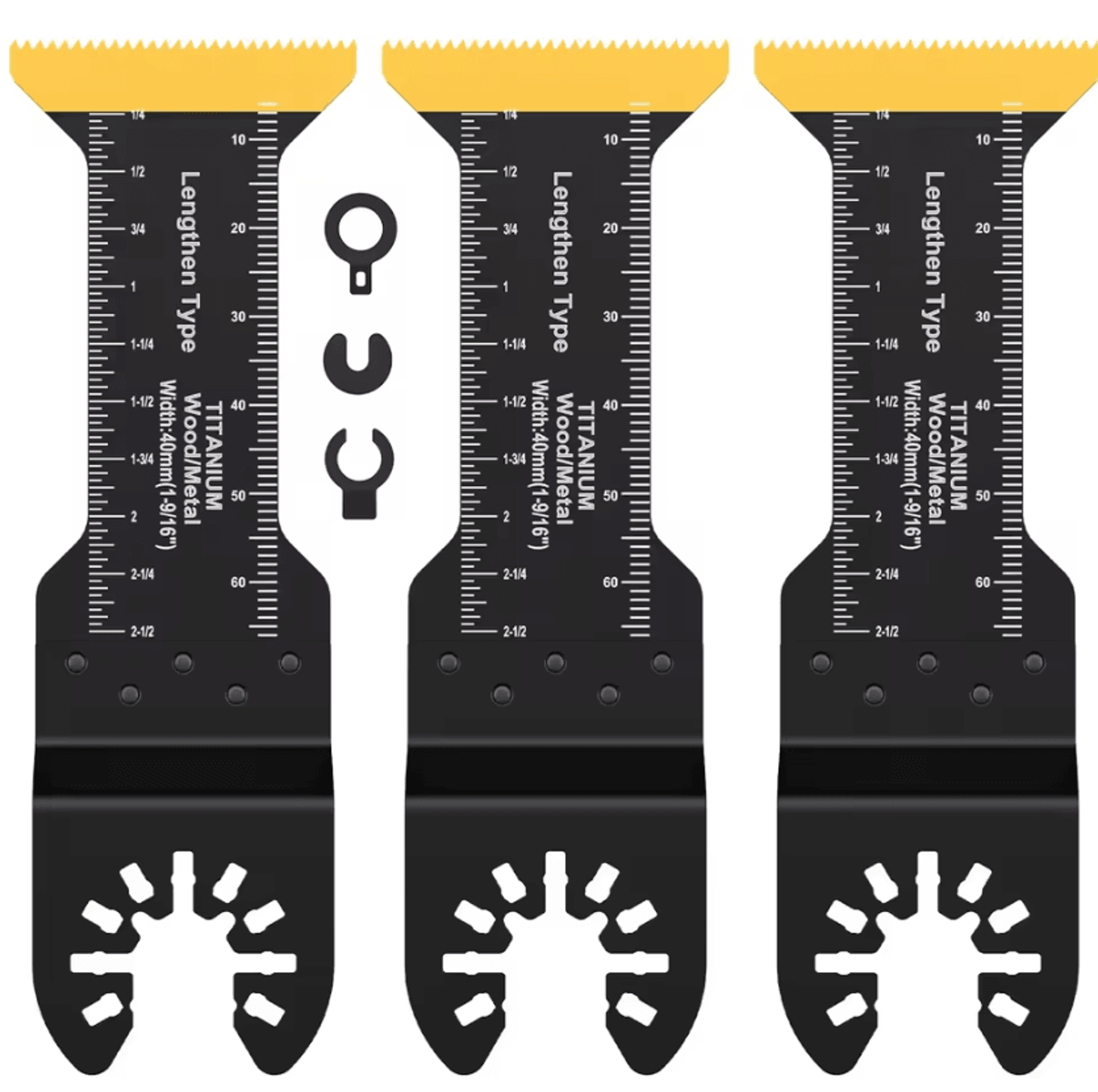 professional oscillating saw blades titanium bi-metal multi tool blade set 3 pieces