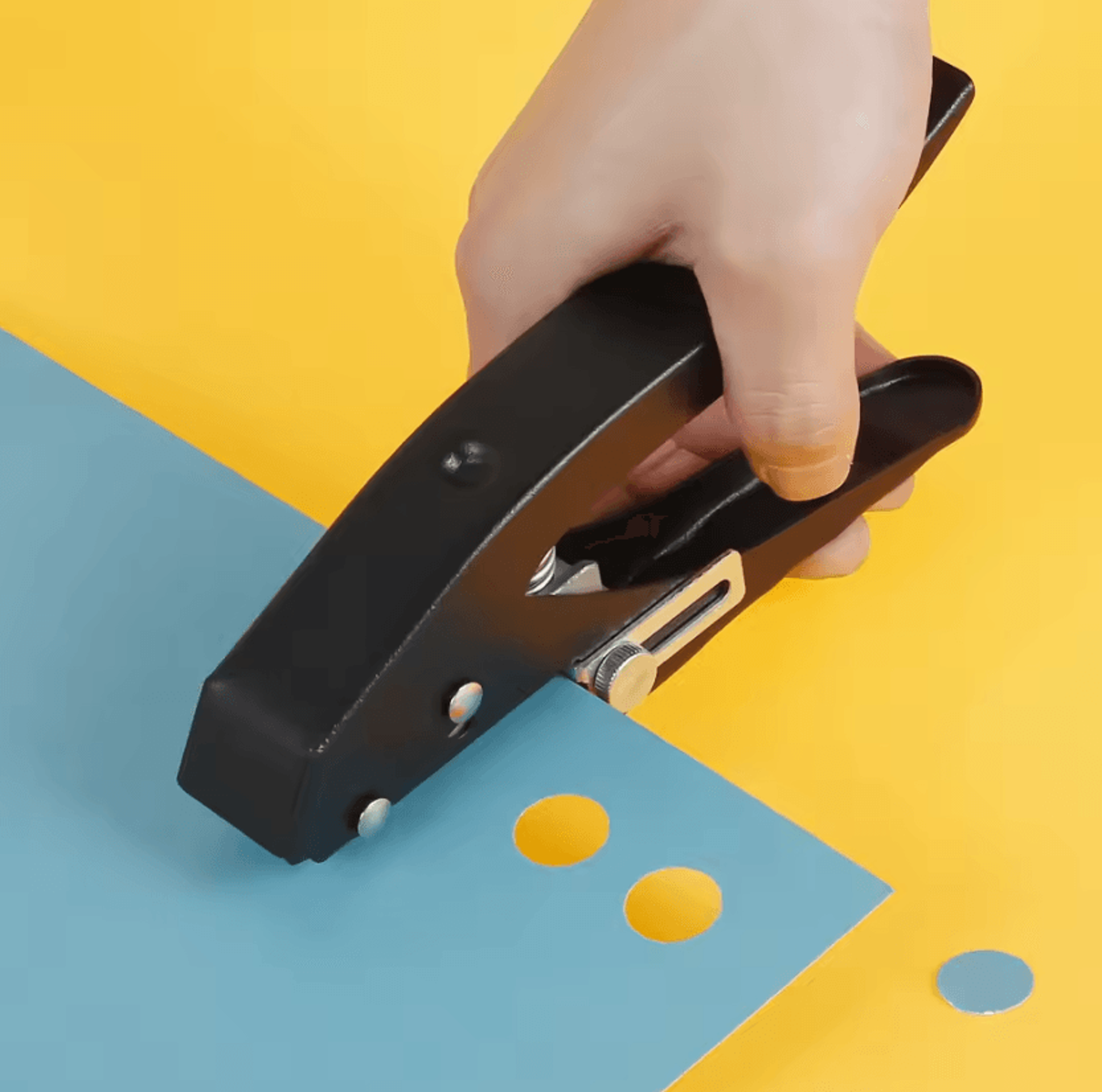 precision single hole punch 15mm round paper punch for crafts, tags & diy projects