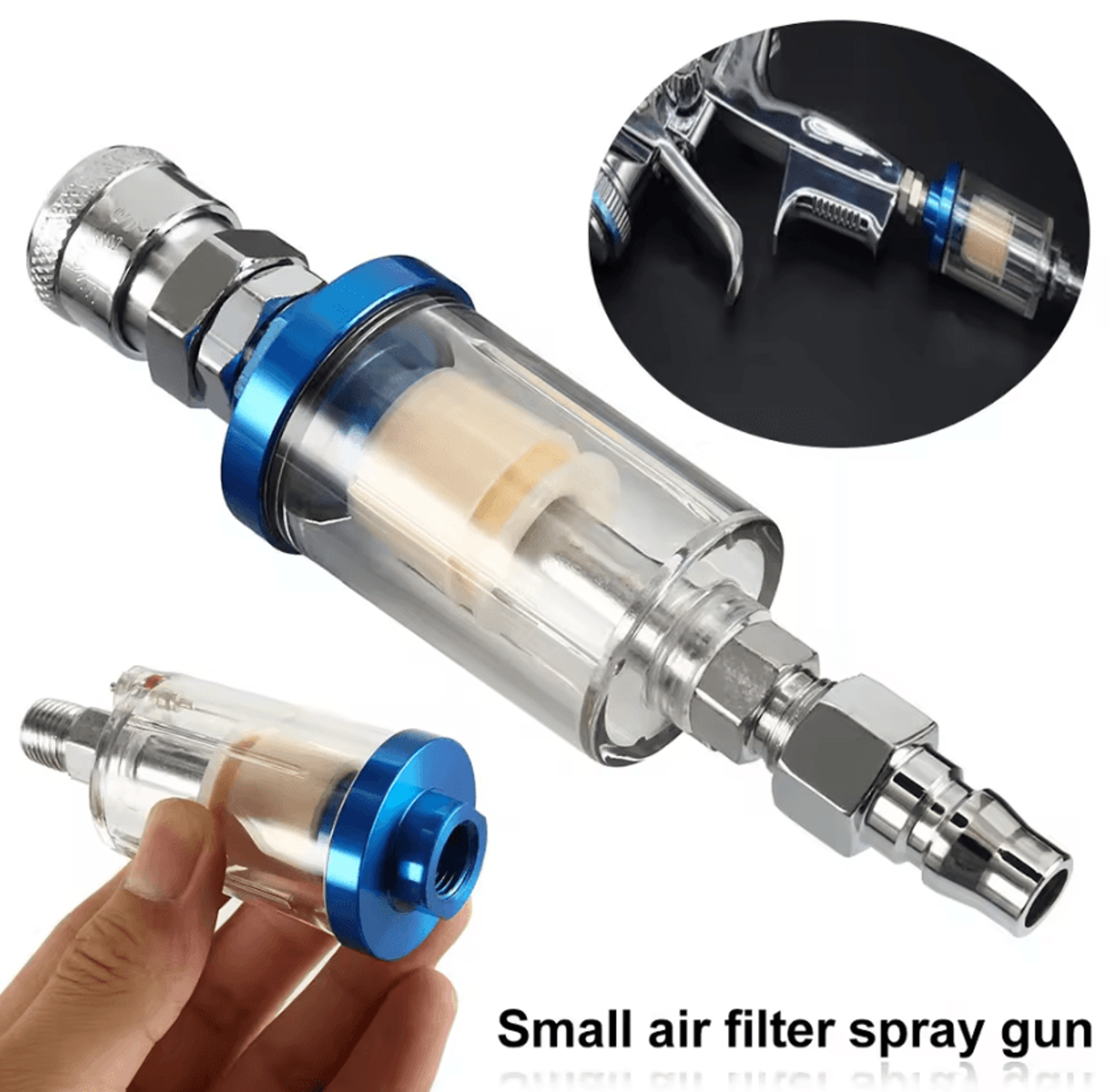professional spray gun water separator 1/4 inch air compressor moisture trap filter