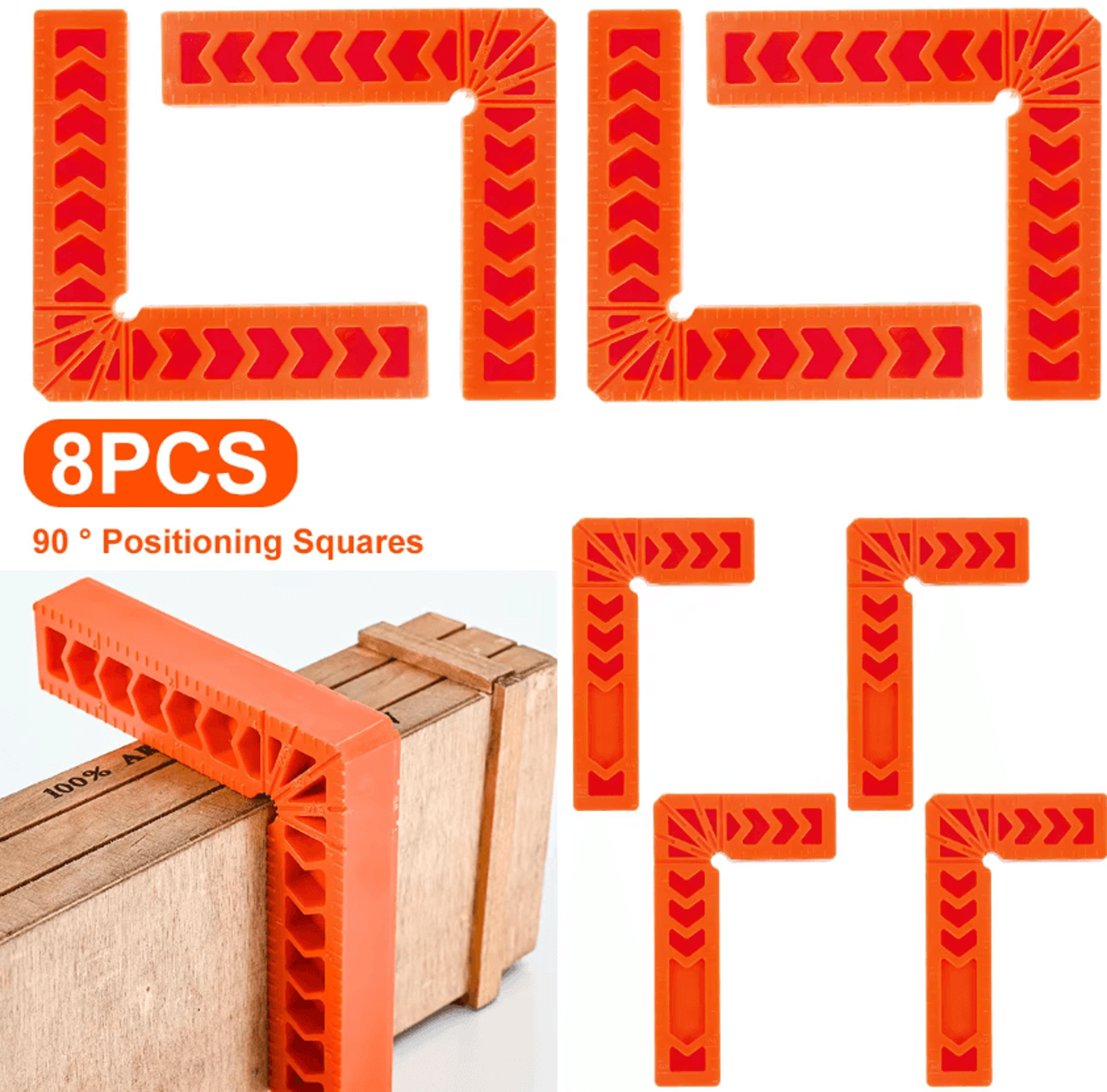 professional 90 degree corner clamps 8-piece right angle woodworking locator clamp set