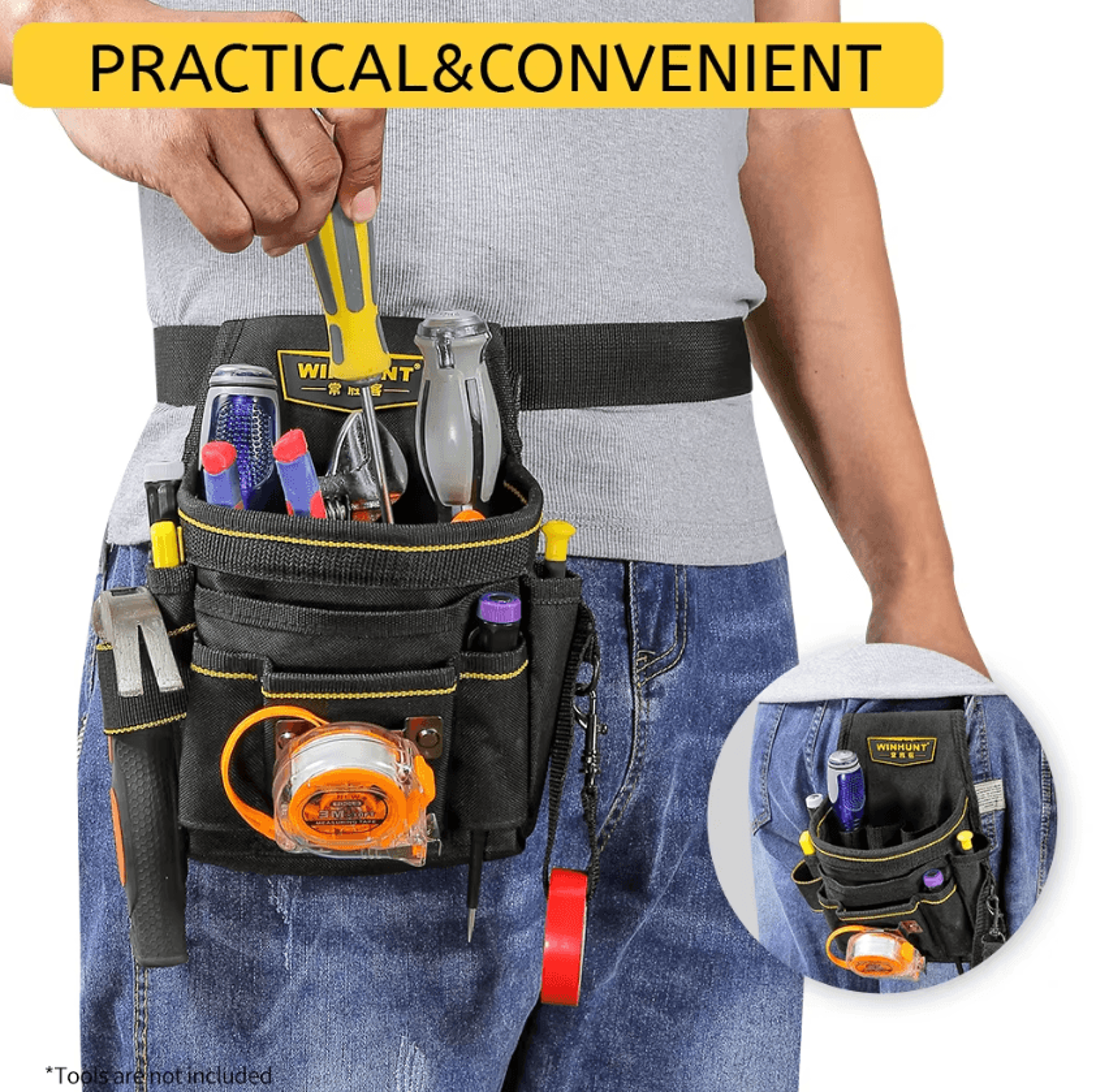 electrician tool waist bag multi pocket utility tool belt pouch for professional and diy work