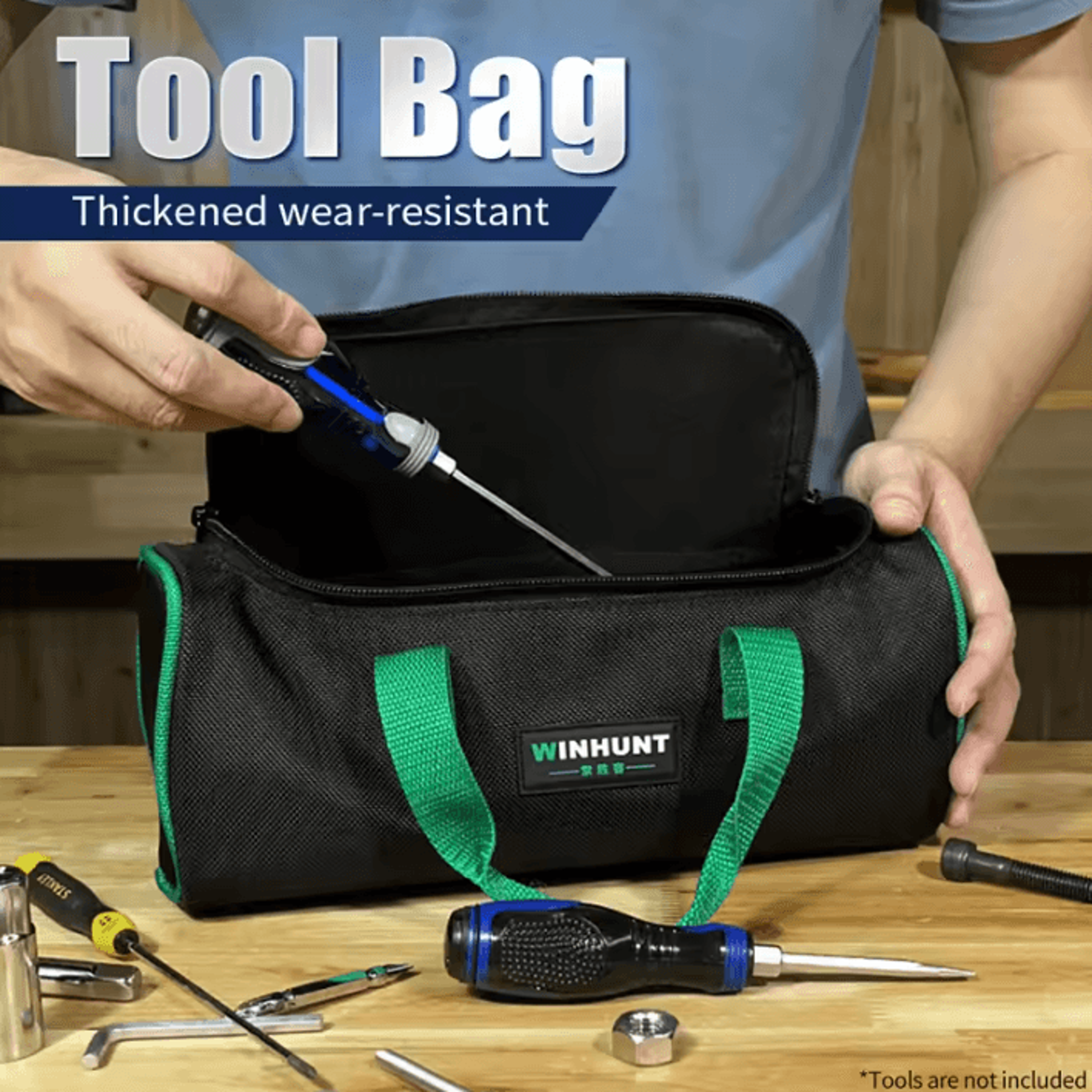 winhunt portable electrician tool bag for mechanics hvac and engineers