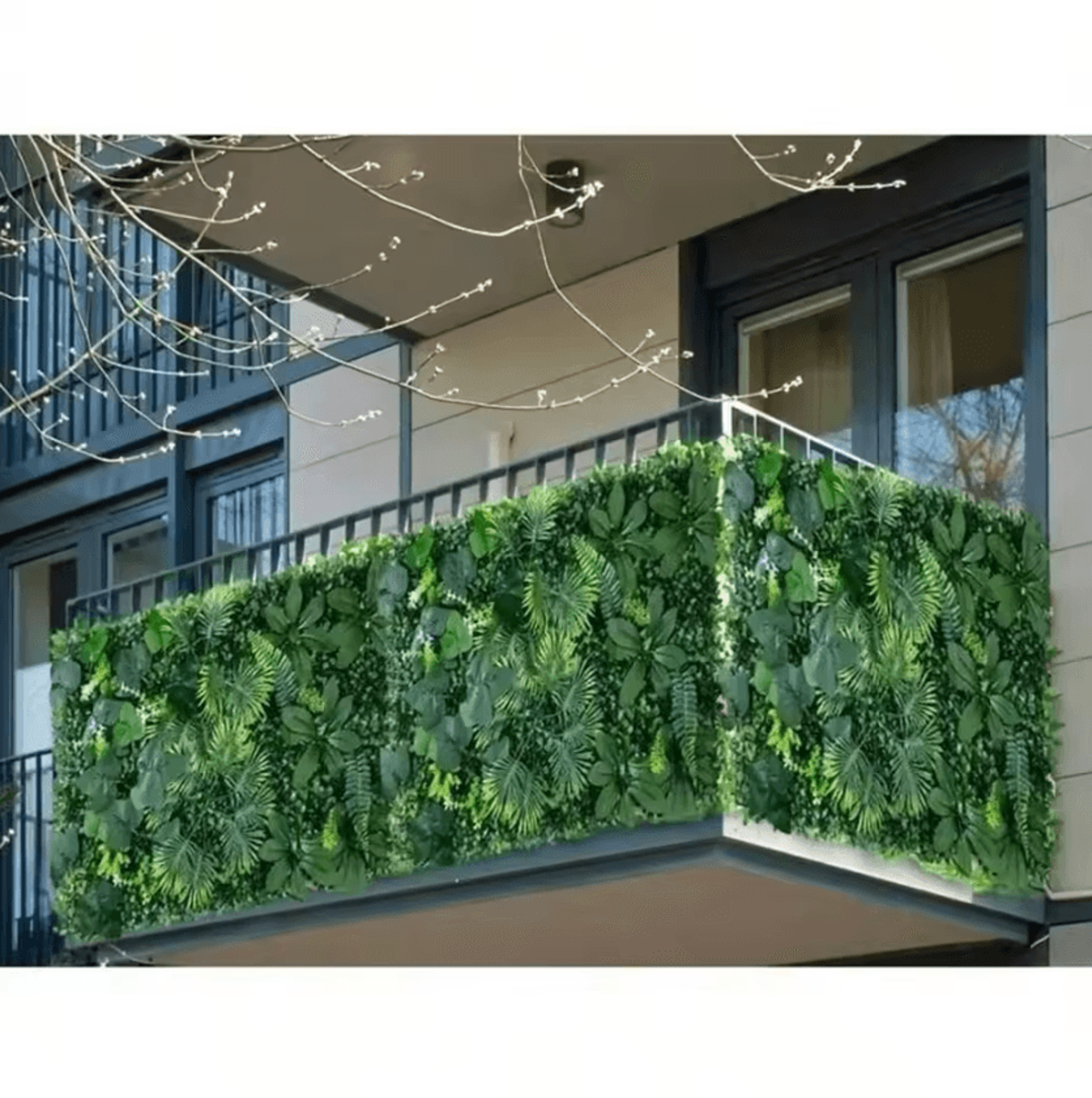 artificial green wall panels faux jungle grass privacy fence panels for home garden patio decor