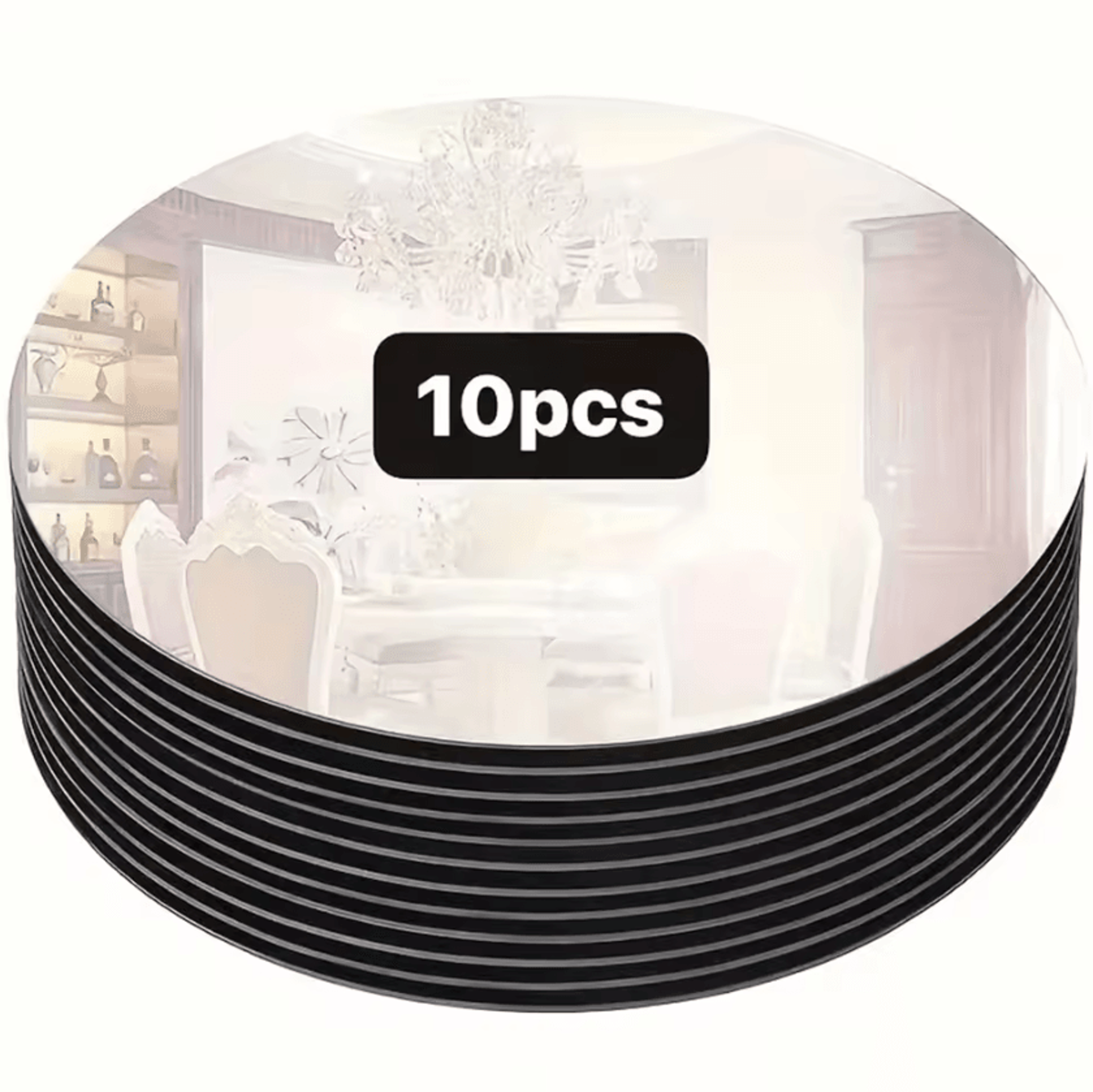 acrylic round mirror plates for wedding table centerpieces