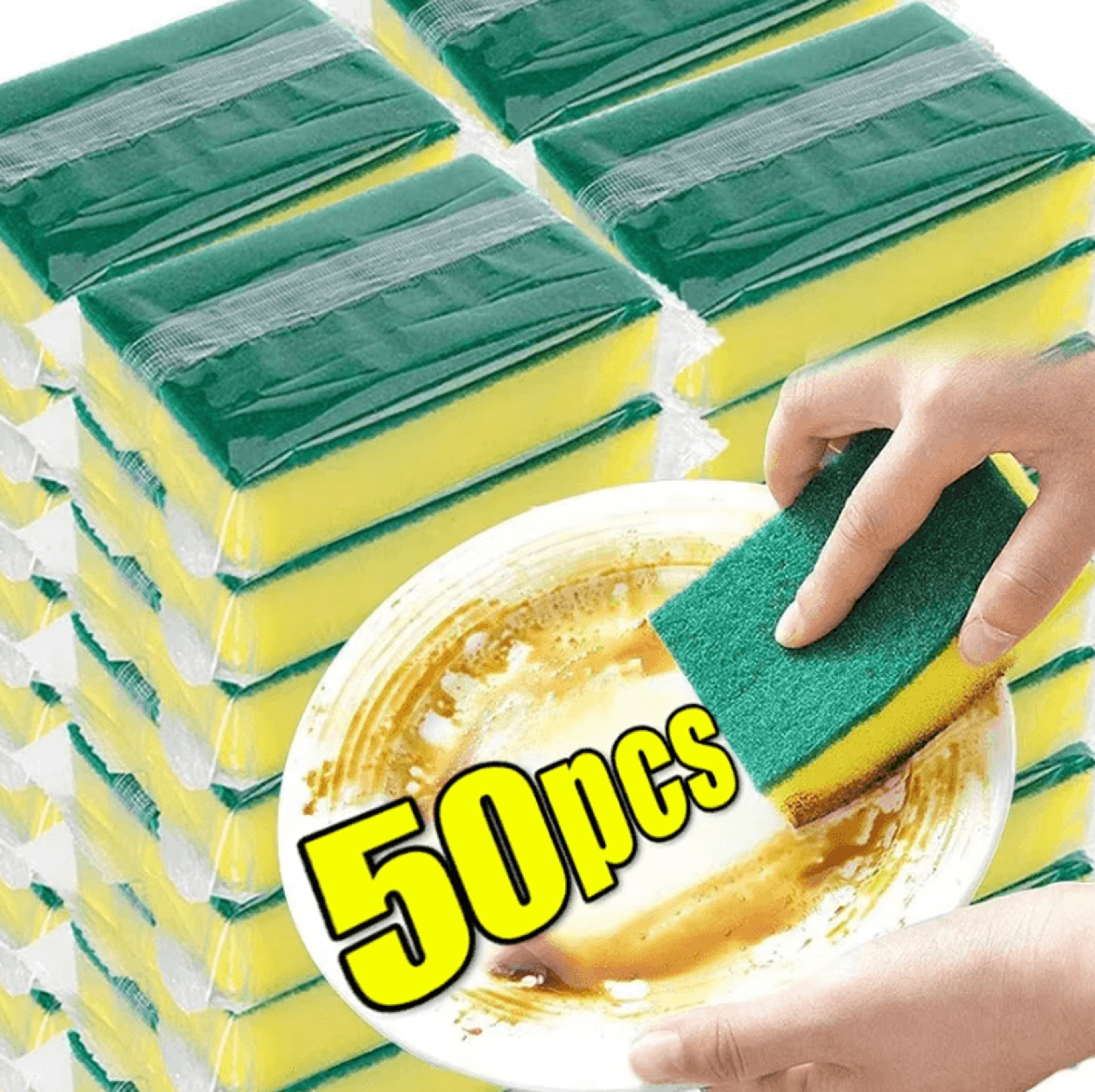 kitchen cleaning sponge scouring pads for dishwashing