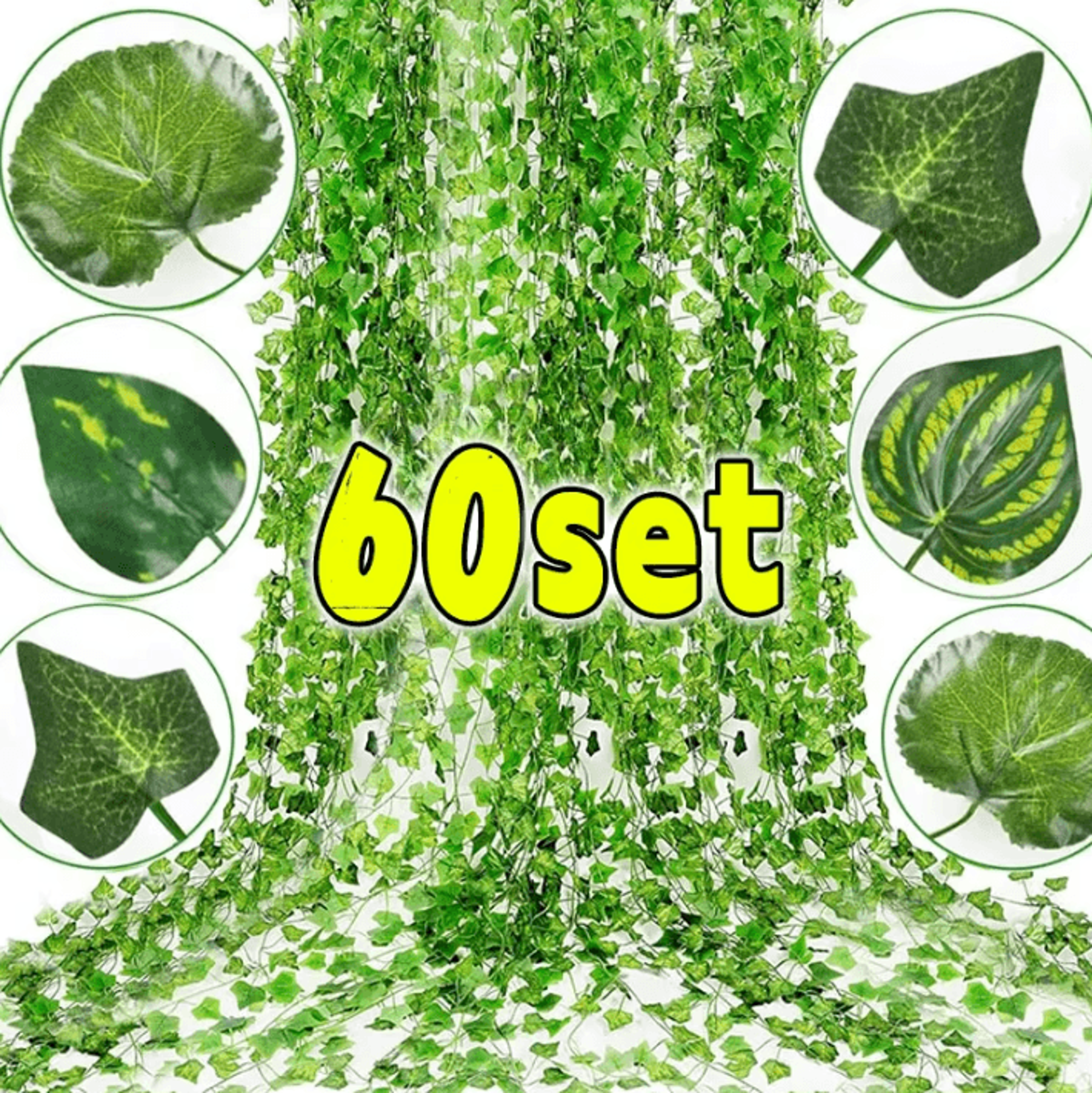 artificial ivy leaf garland for home and garden decor