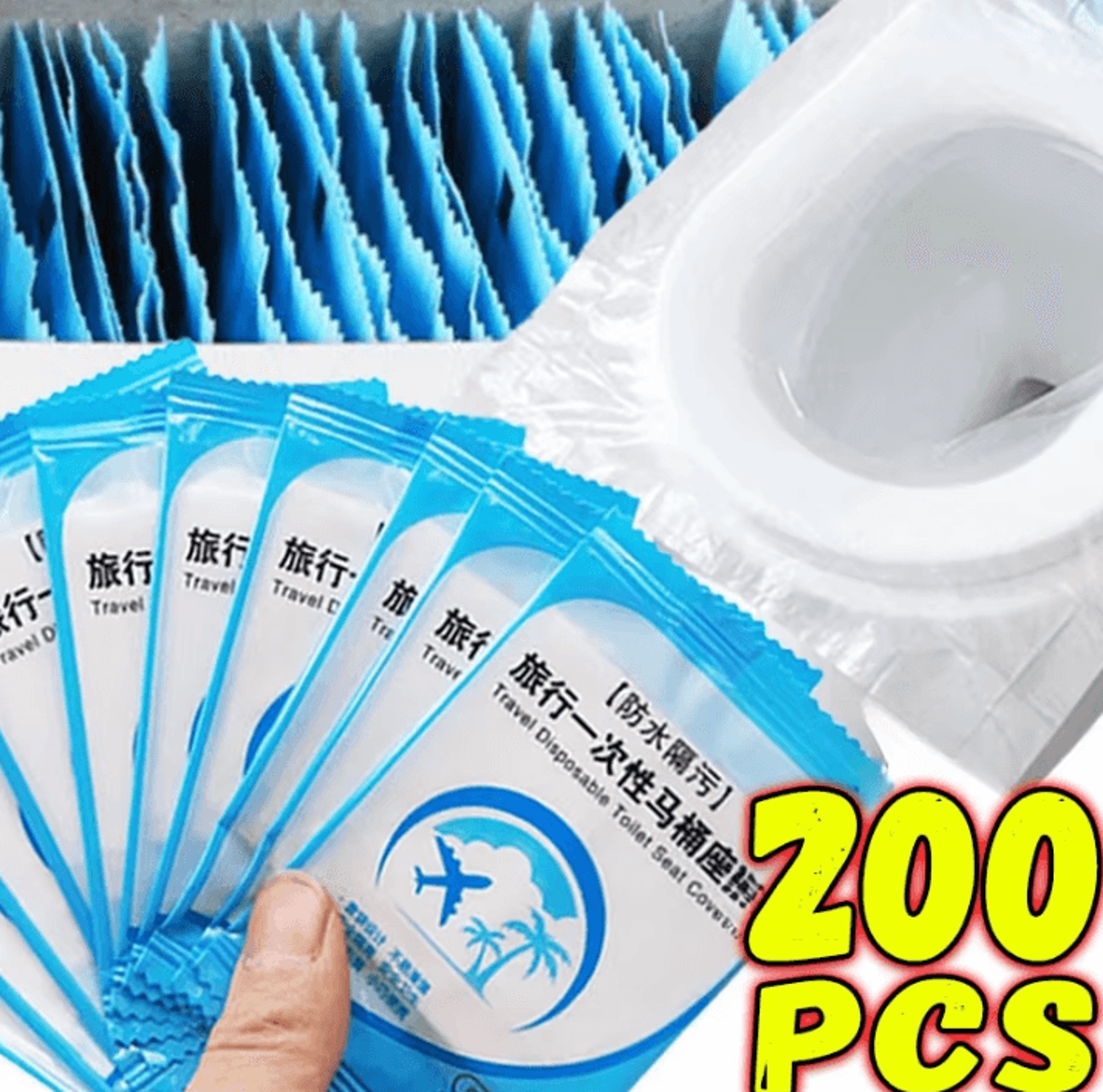 portable disposable toilet seat covers for travel and public restrooms