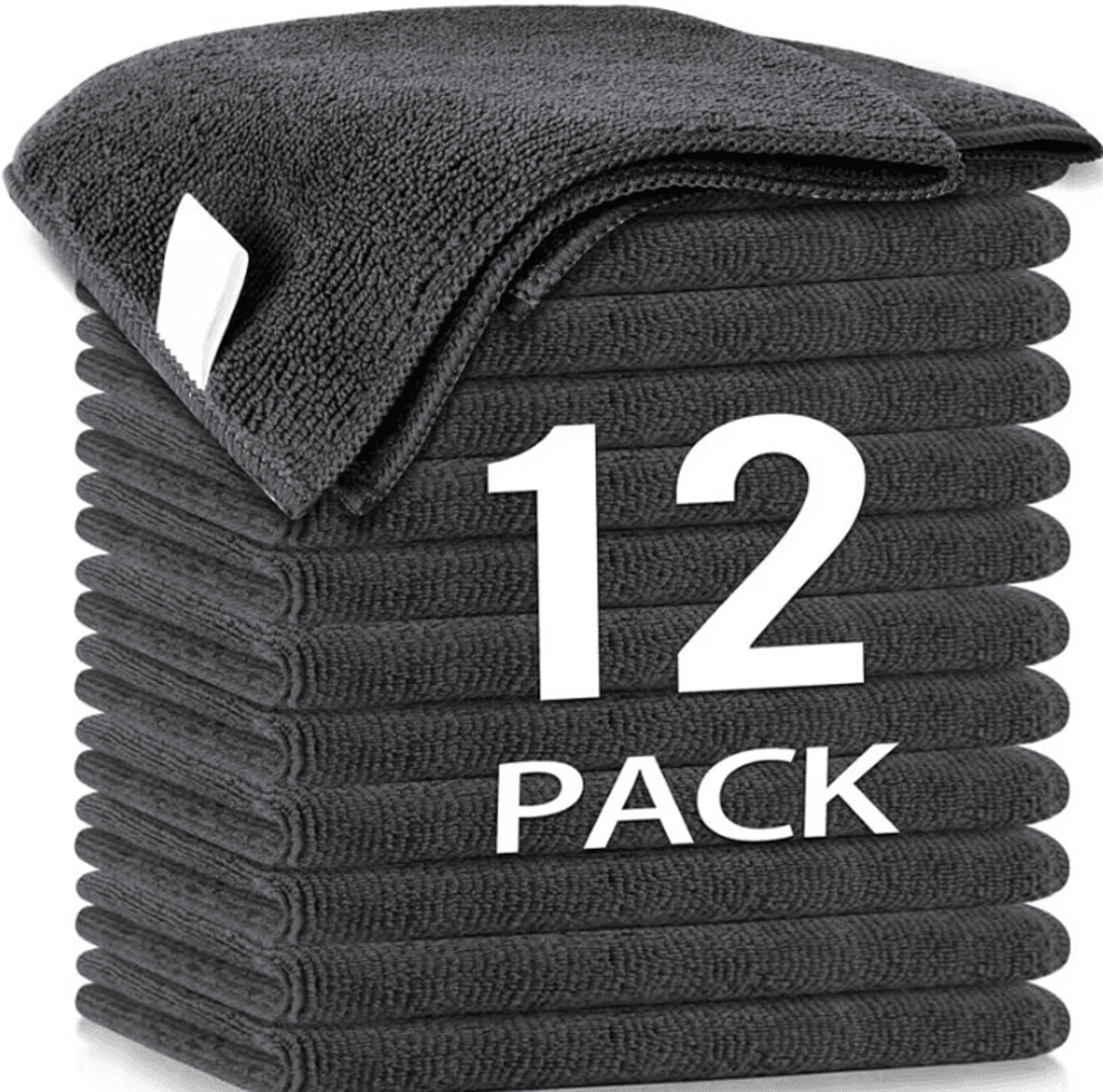 thick microfiber cleaning cloths lint free reusable towels for car, glass and home