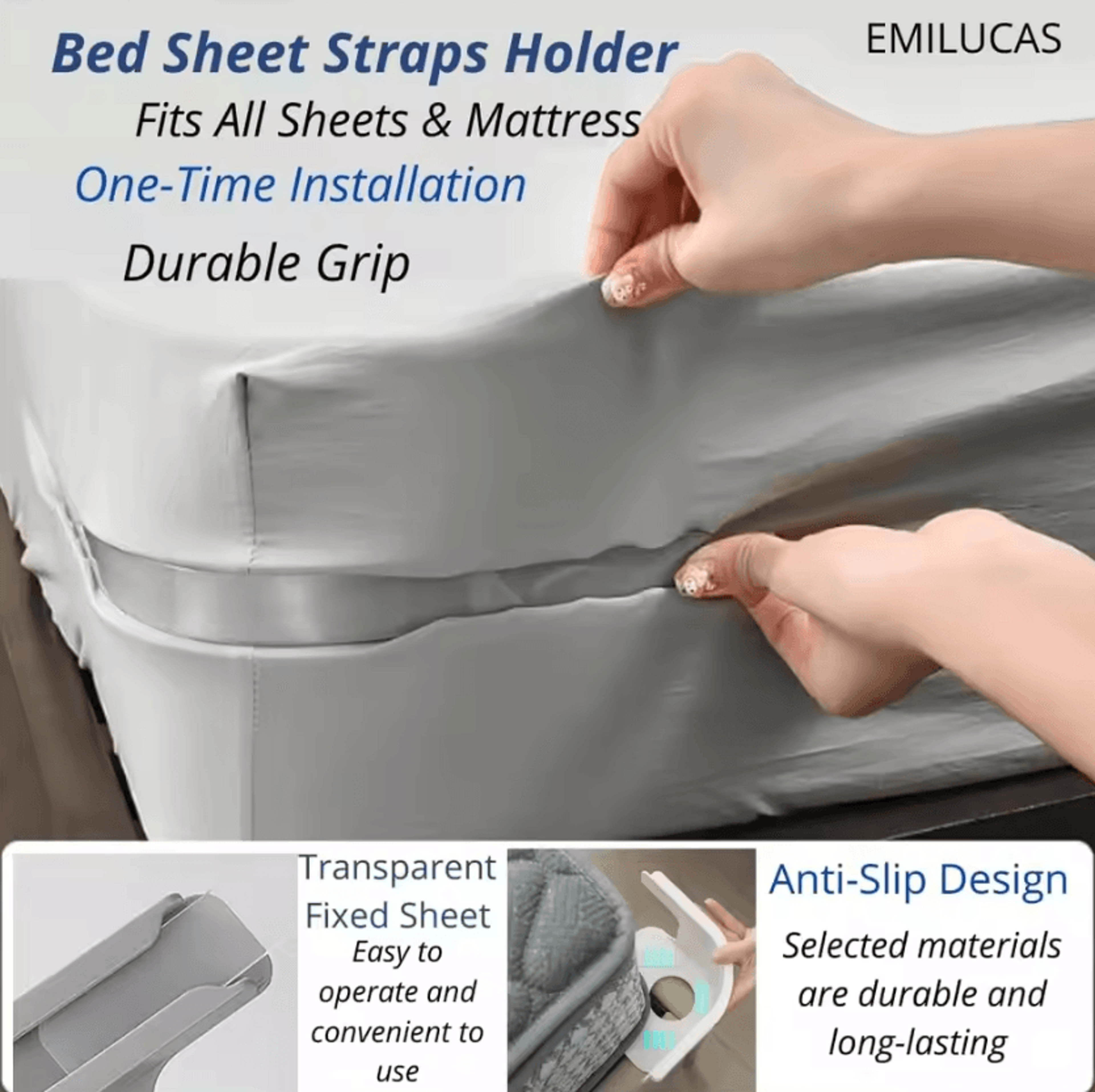 invisible bed sheet clips non slip sheet fasteners for mattress and quilt
