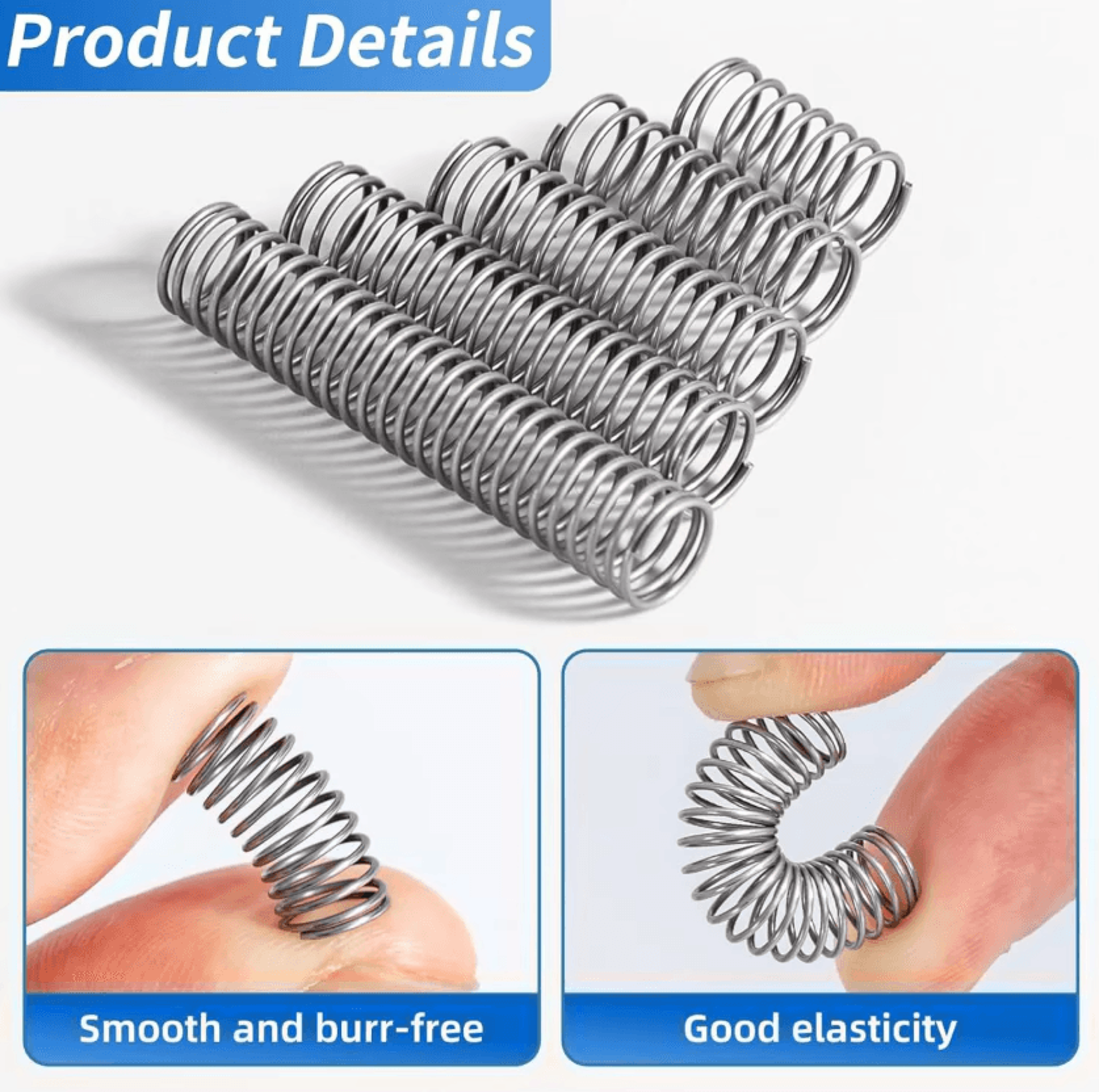 stainless steel compression spring assortment kit for diy repairs and mechanical projects