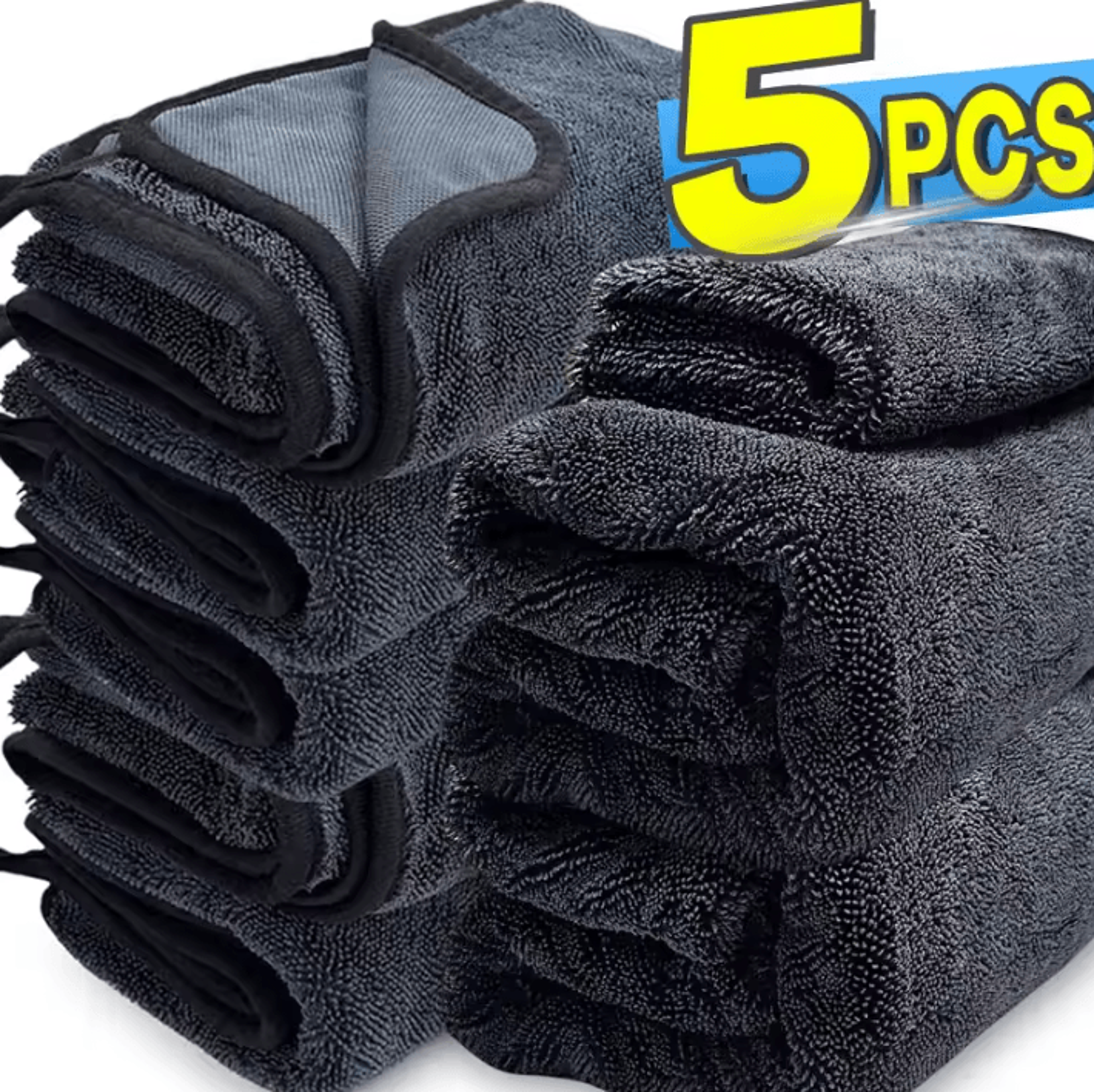 1200gsm double sided microfiber car drying towel ultra absorbent car detailing cloth