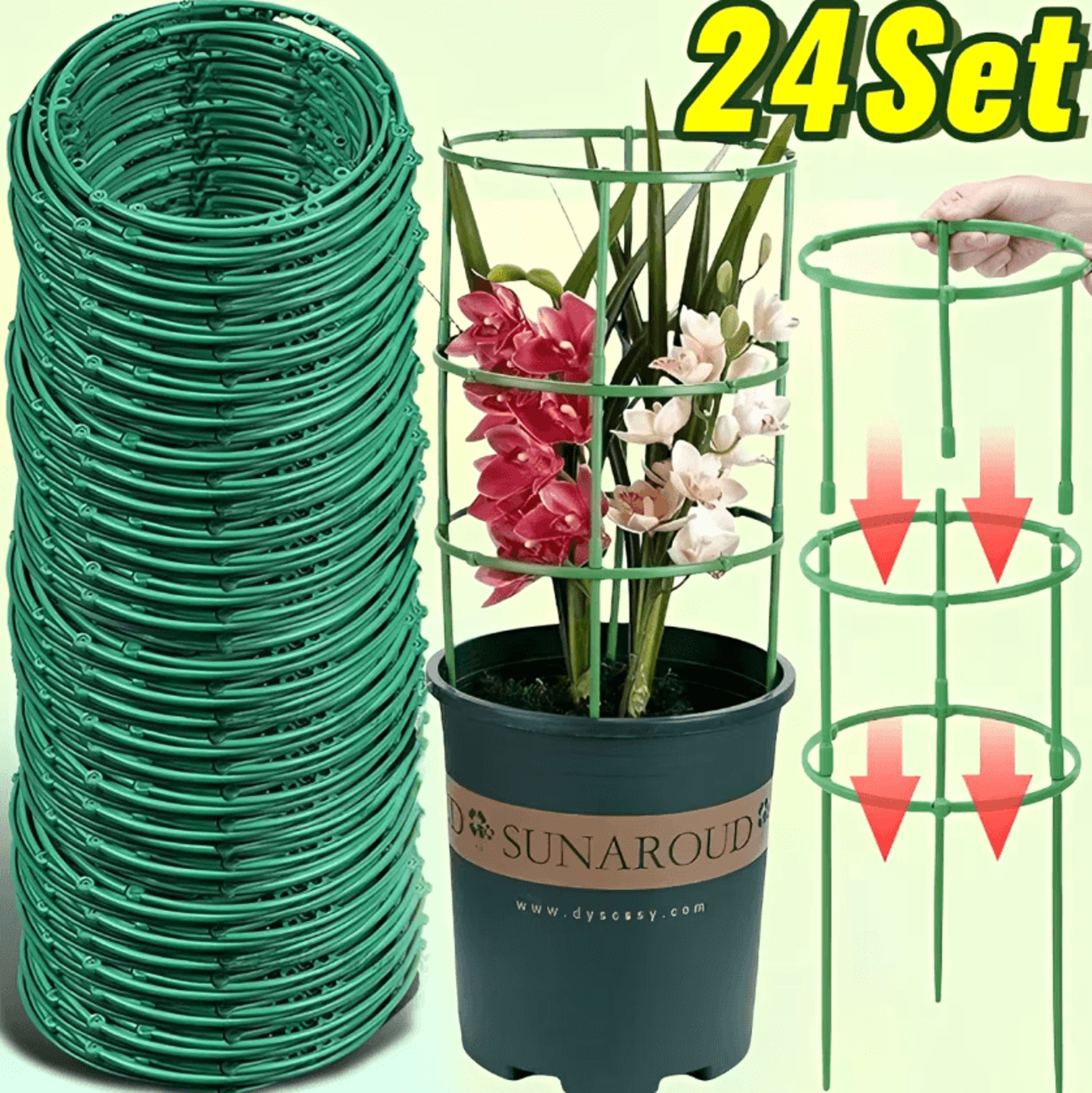 semicircle plant support stakes for indoor plants climbing vines and flowers