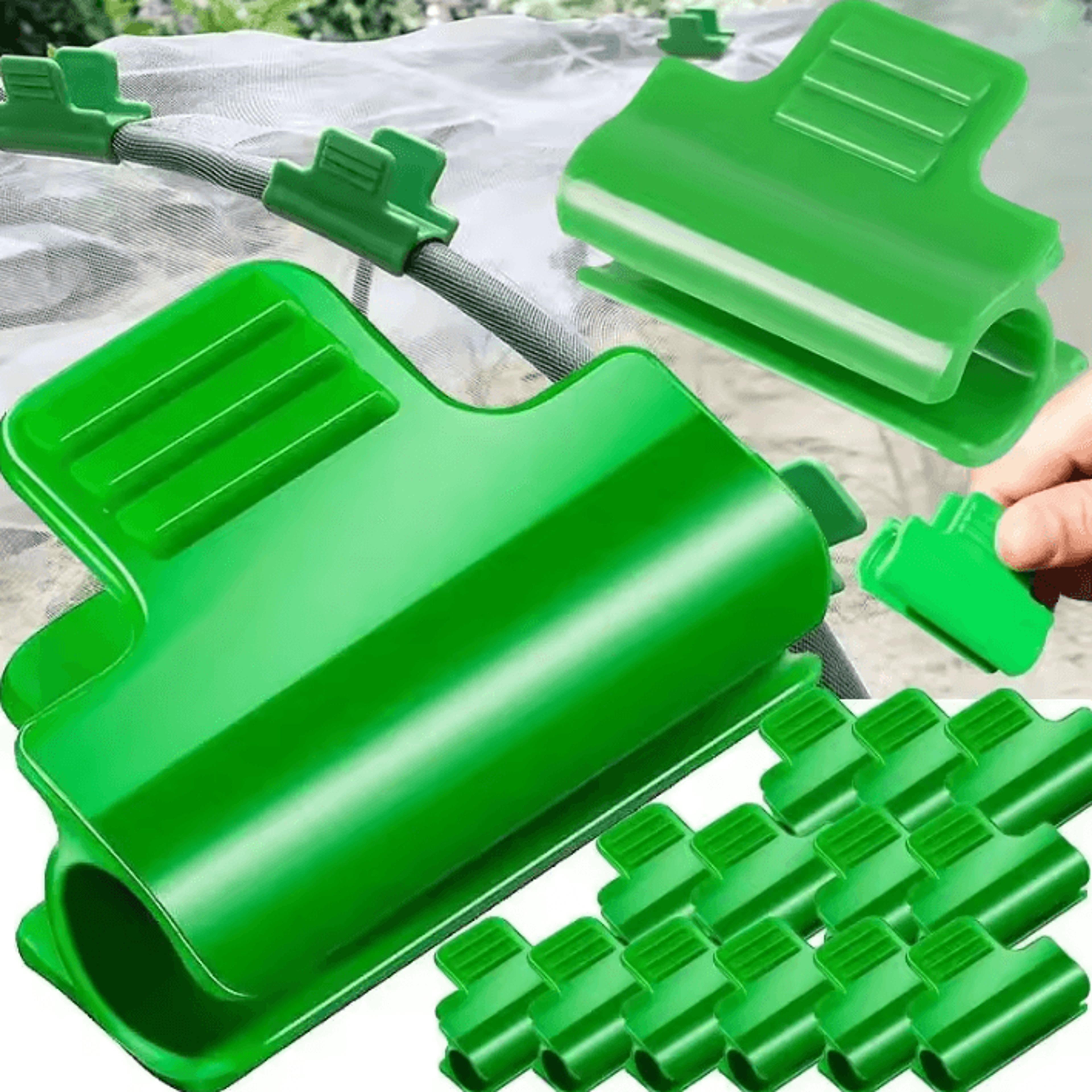 garden tunnel hoop clamps greenhouse clips for plant support hoops and row covers