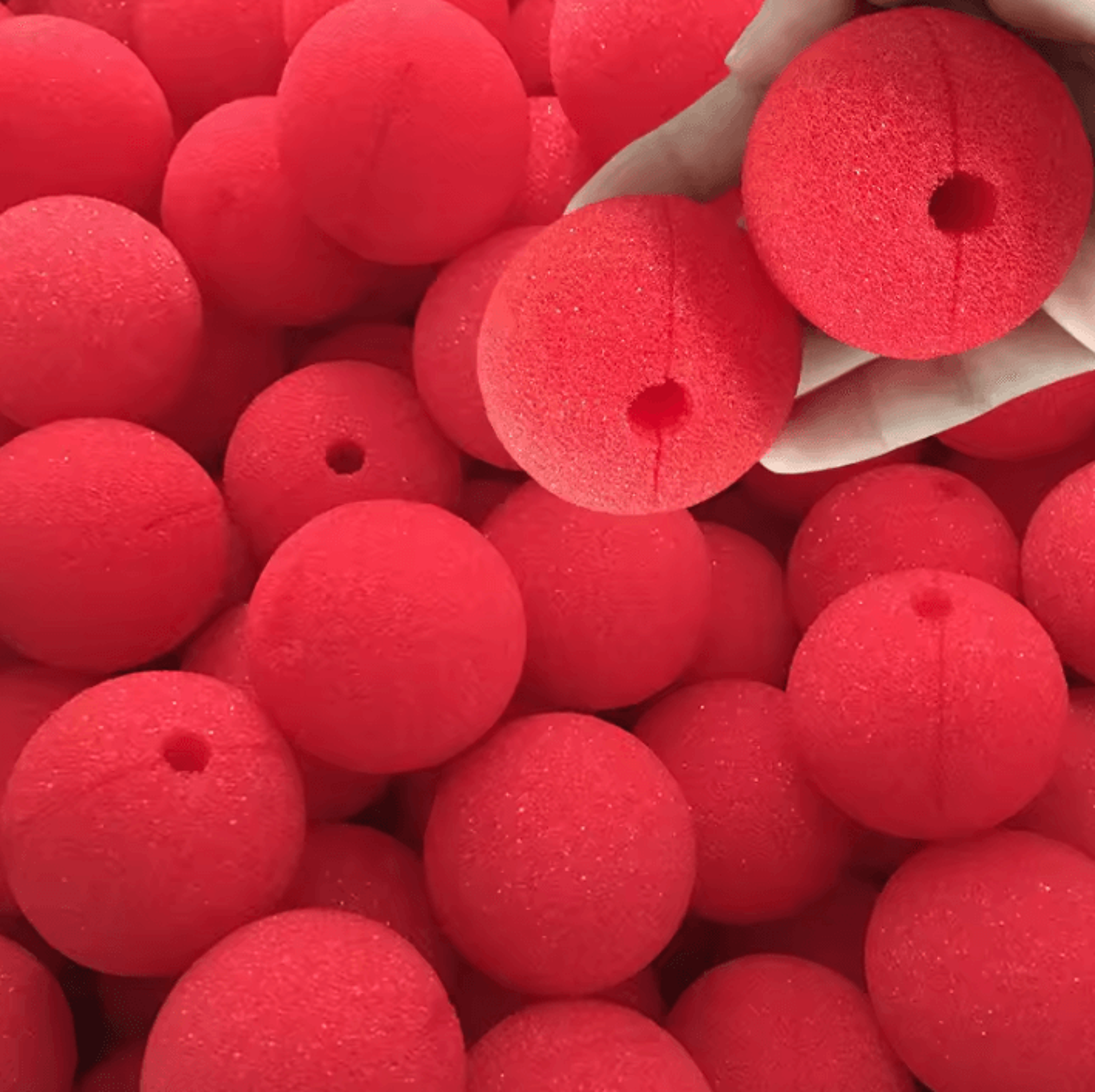 red foam clown nose costume prop soft sponge nose for cosplay, parties and halloween