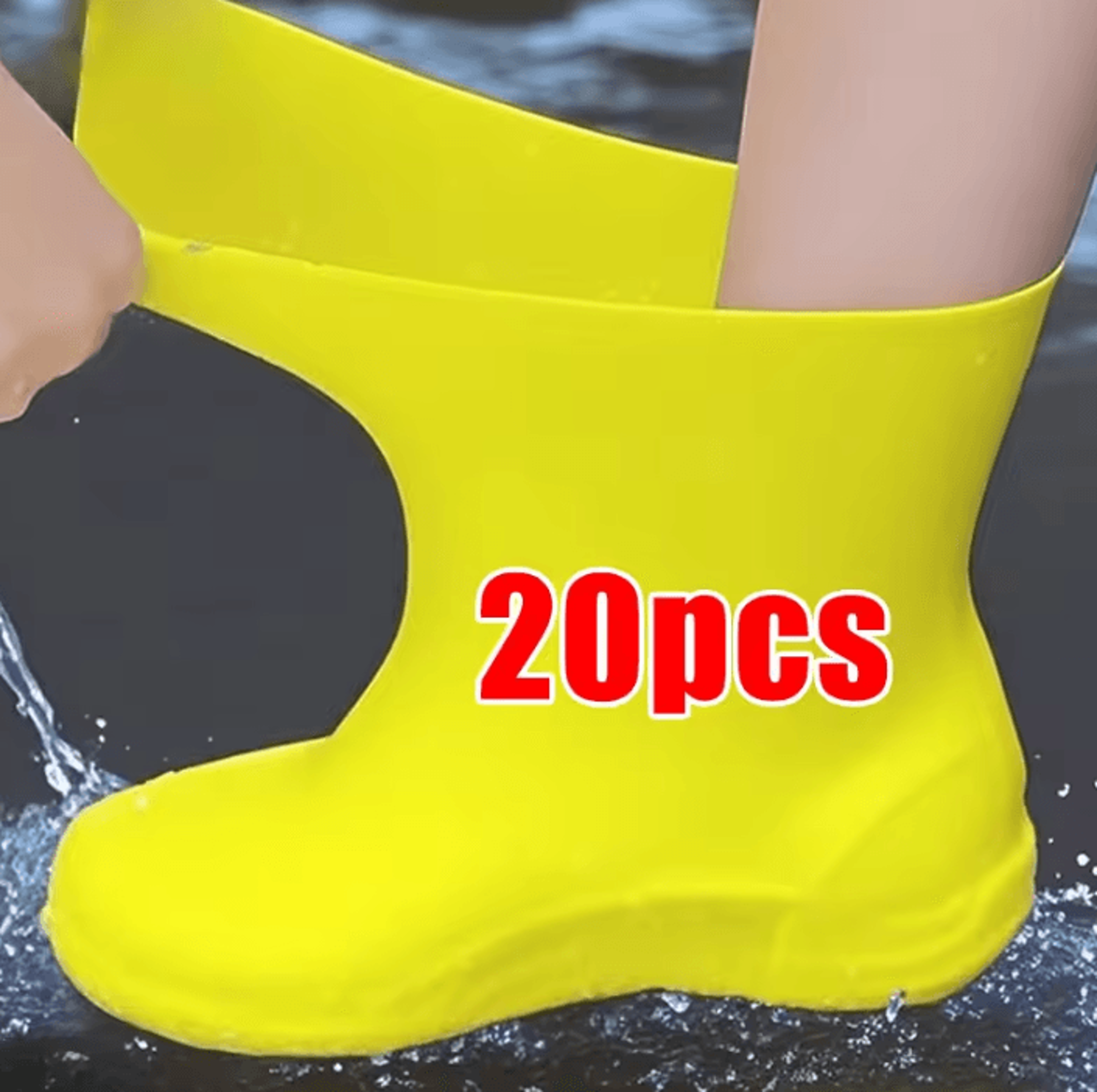 reusable waterproof latex shoe covers non slip rain overshoes for outdoor walking