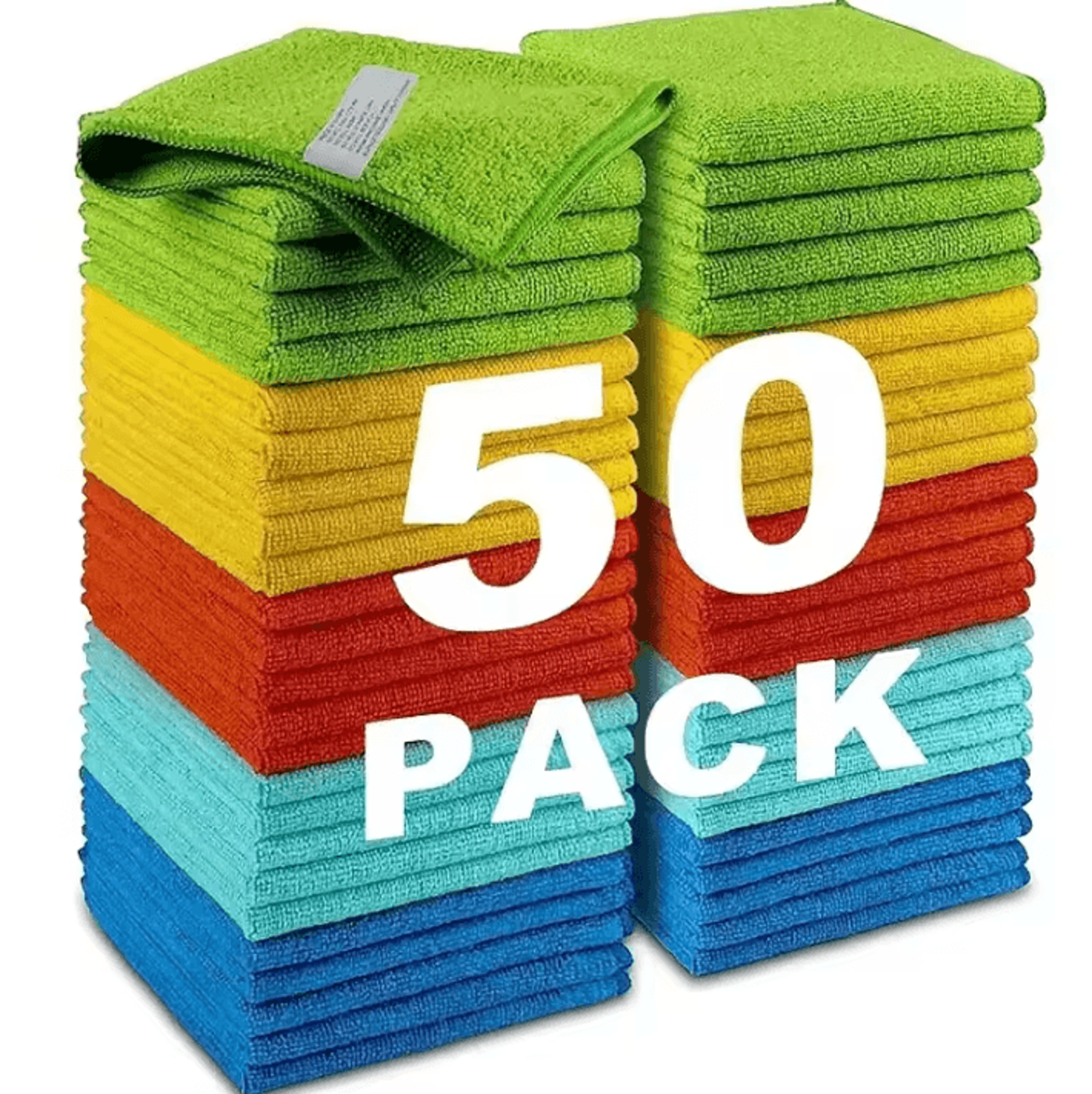 microfiber cleaning cloth super absorbent reusable kitchen dish towel for household and bathroom cleaning