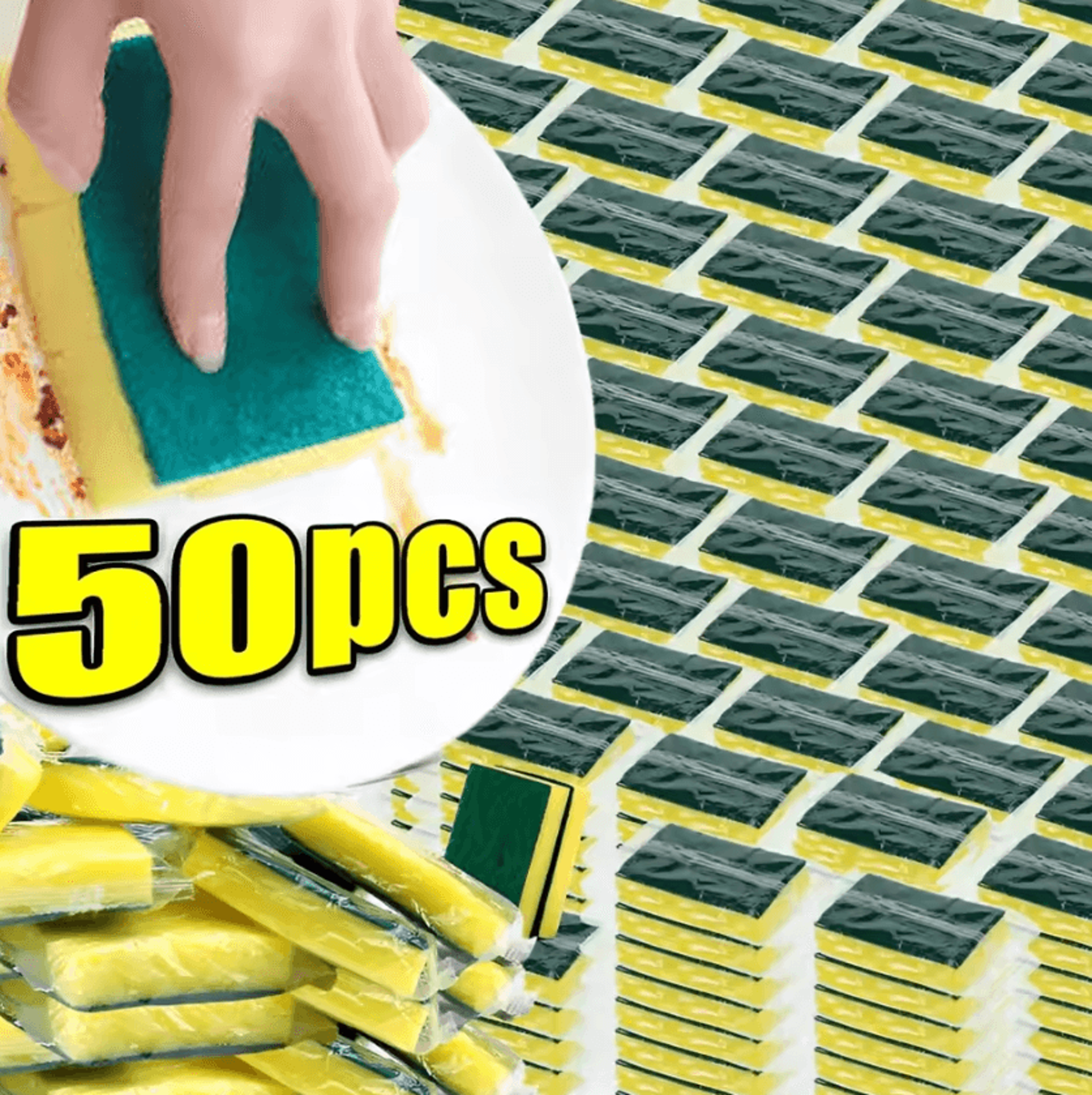 kitchen dishwashing sponge soft absorbent scouring pad for pots pans and household cleaning