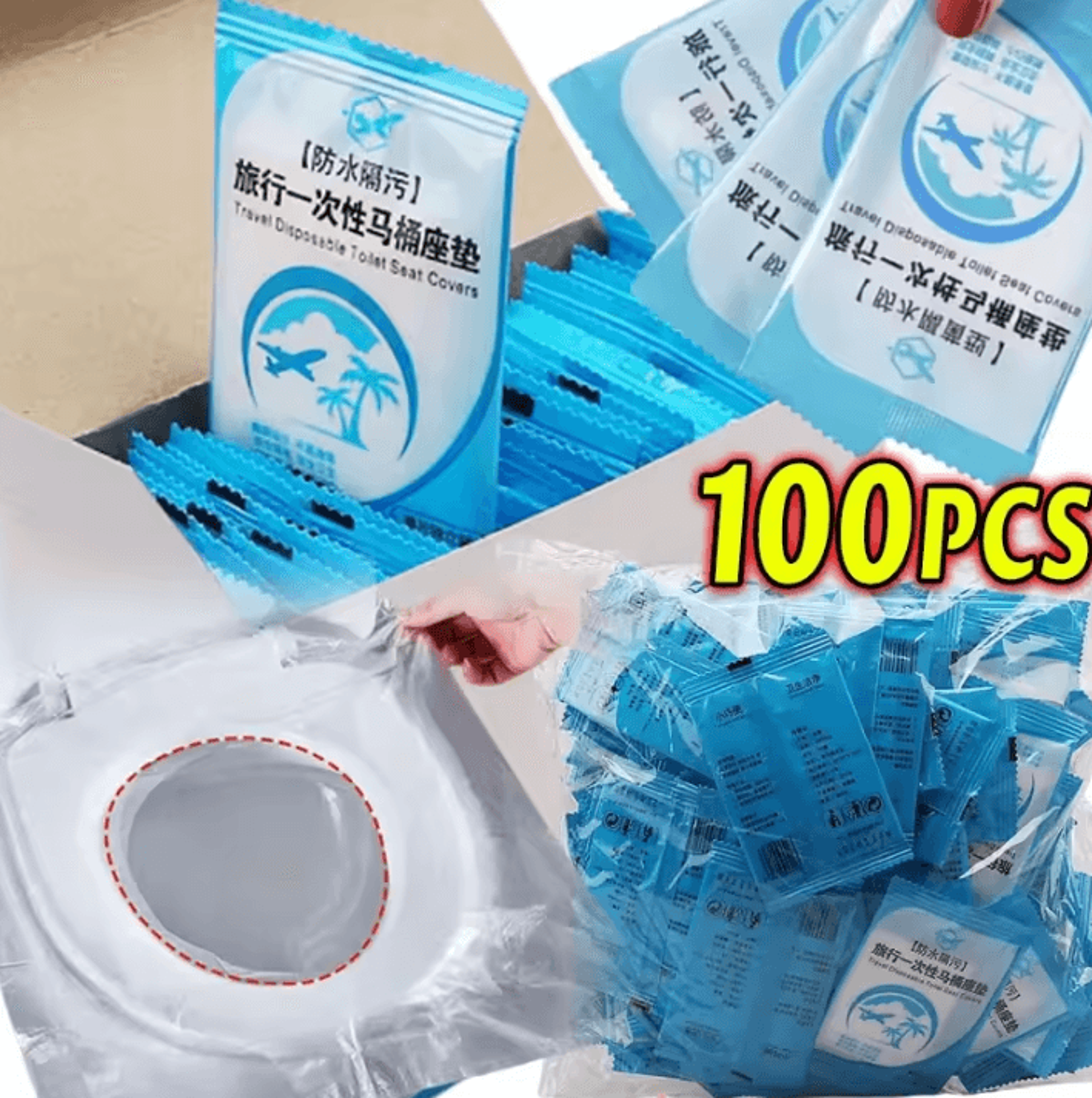 disposable toilet seat covers portable waterproof toilet seat protectors for travel camping and public restrooms