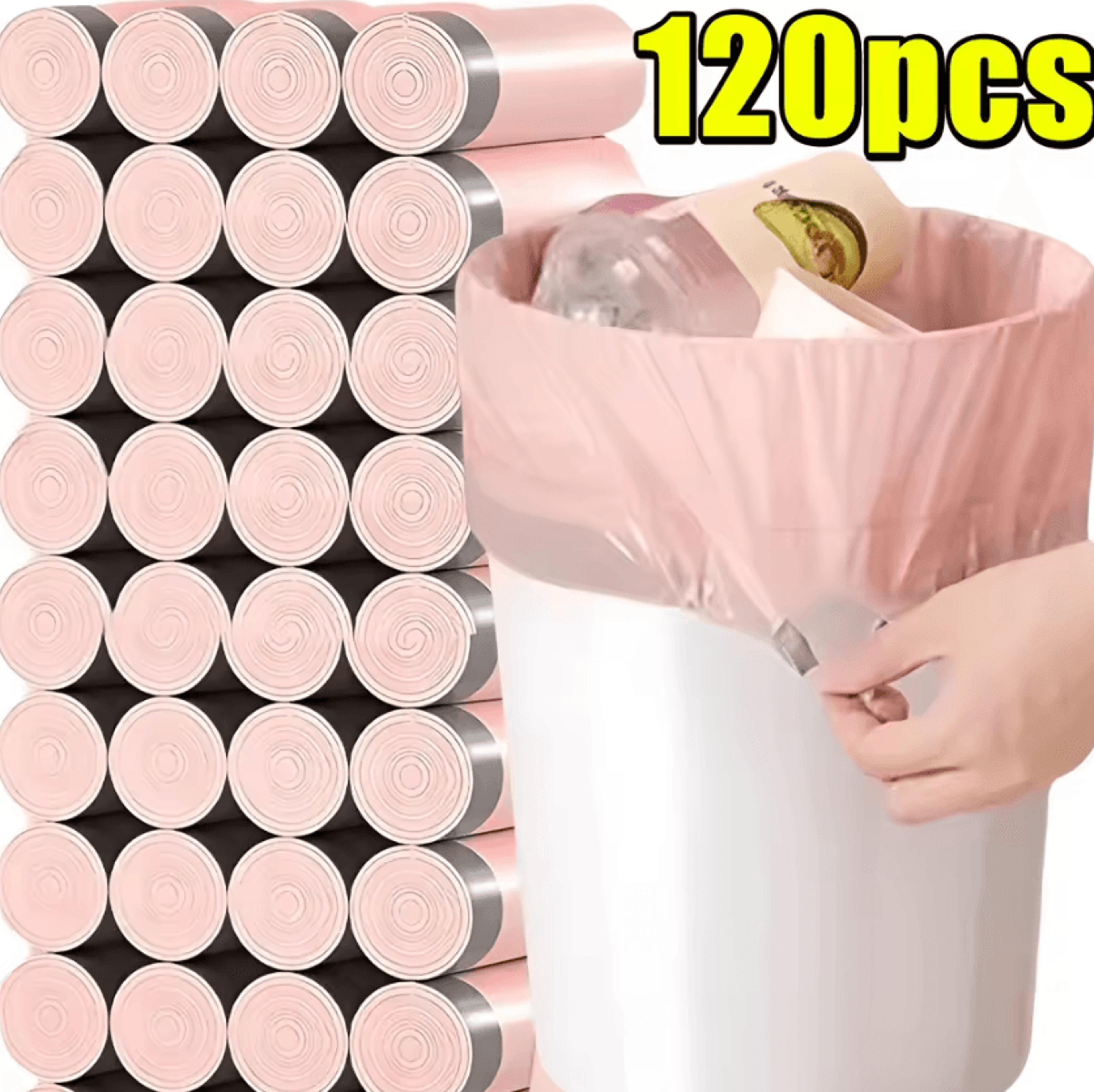 drawstring small trash bags 4 gallon thick leak resistant garbage bags for kitchen bathroom and office