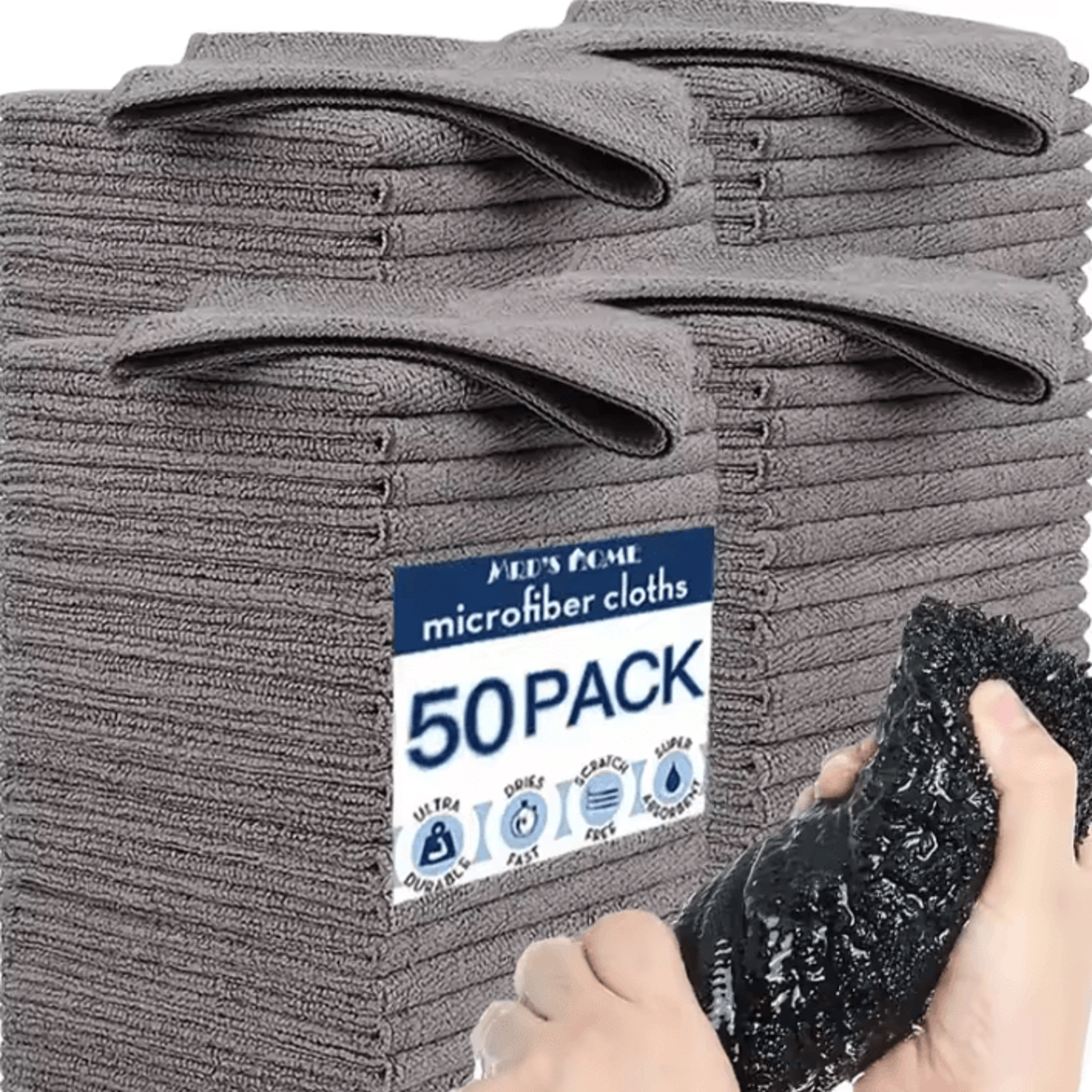 premium microfiber cleaning cloth super absorbent towel for car washing kitchen and household cleaning