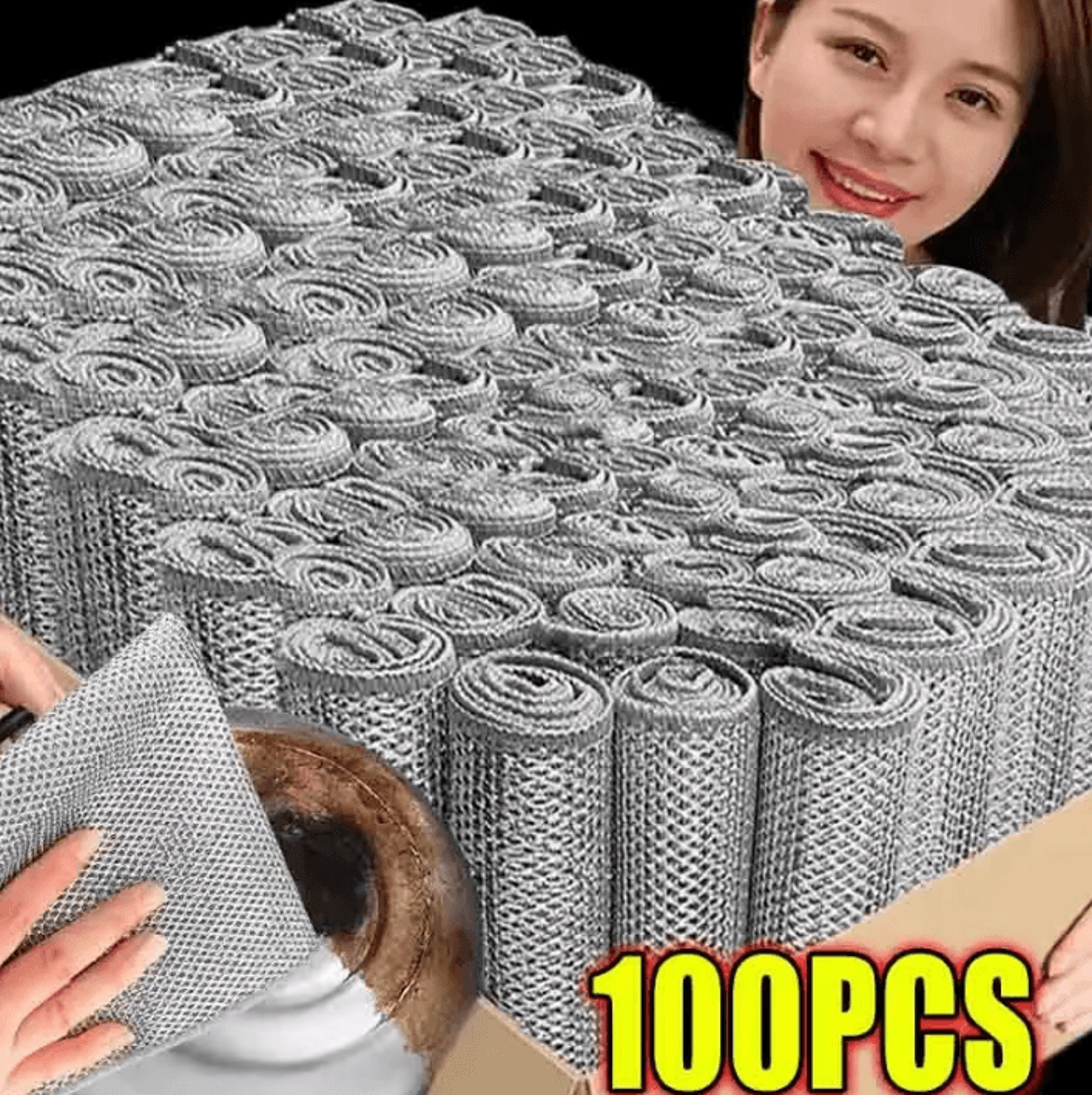 thickened steel wire cleaning cloth non scratch double layer microfiber dishcloth for kitchen cleaning