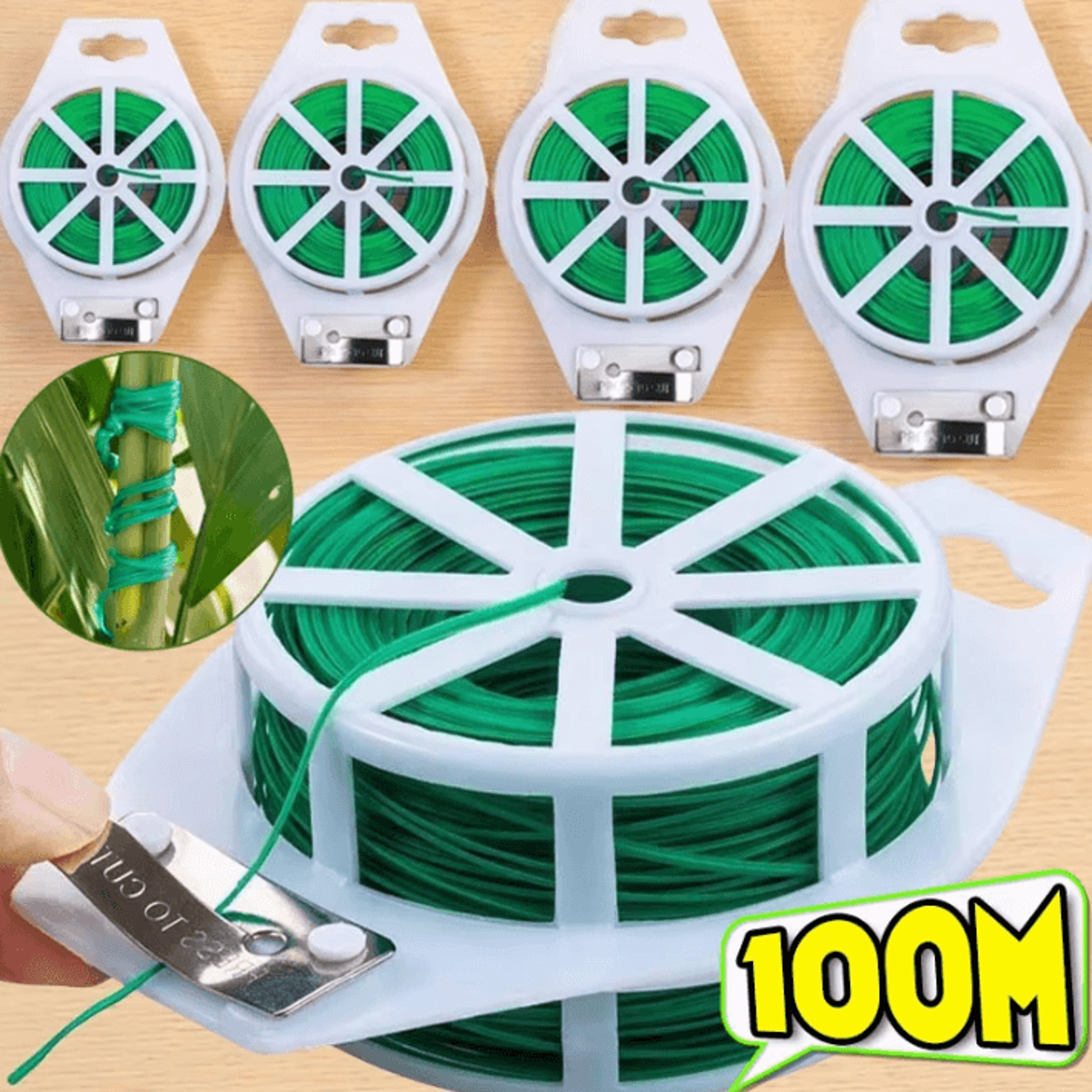 garden plant tie wire with built in cutter plant support wire for vines flowers and climbing plants