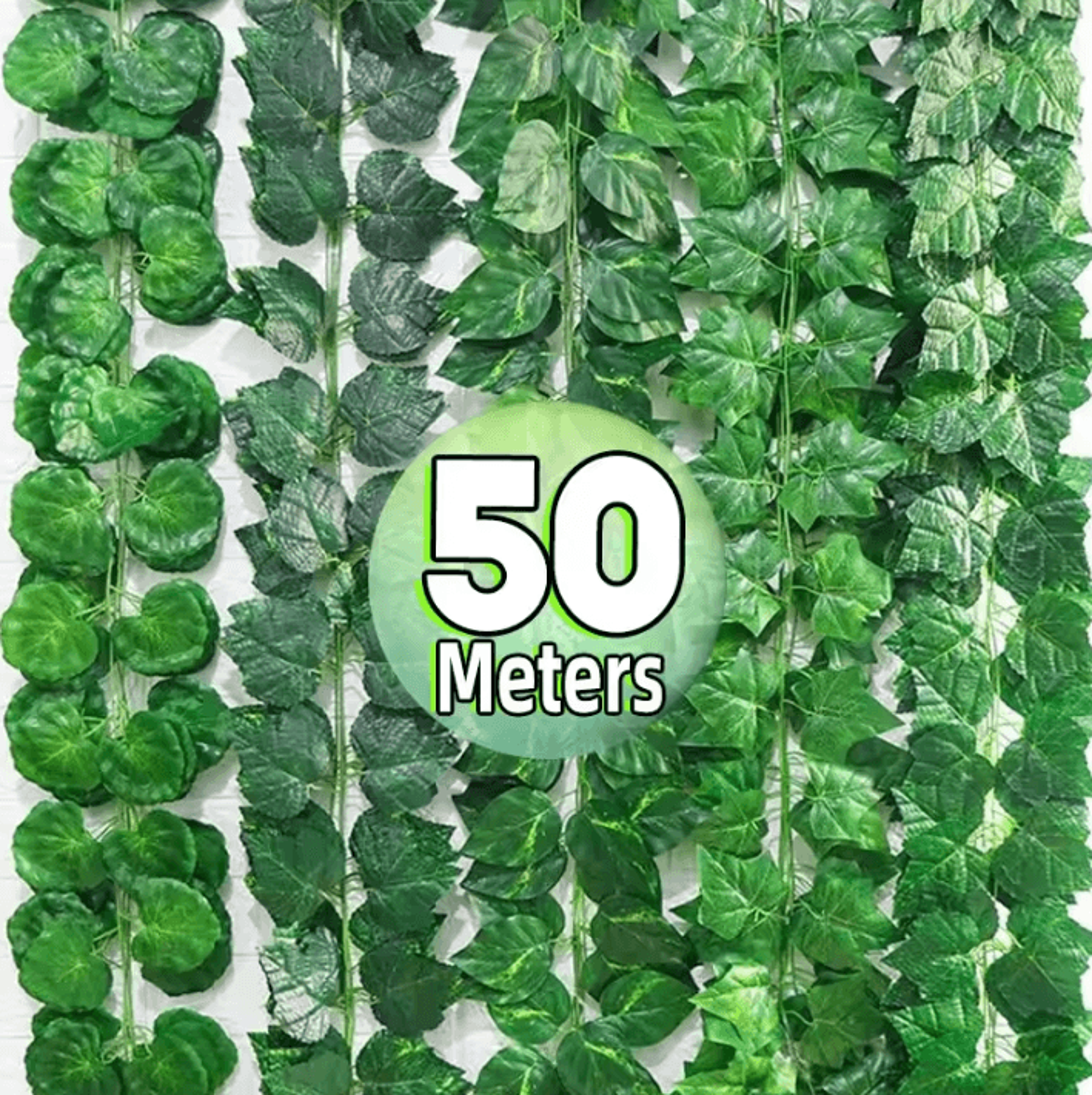 artificial ivy leaf garland realistic hanging green vine for home garden wedding and party decor