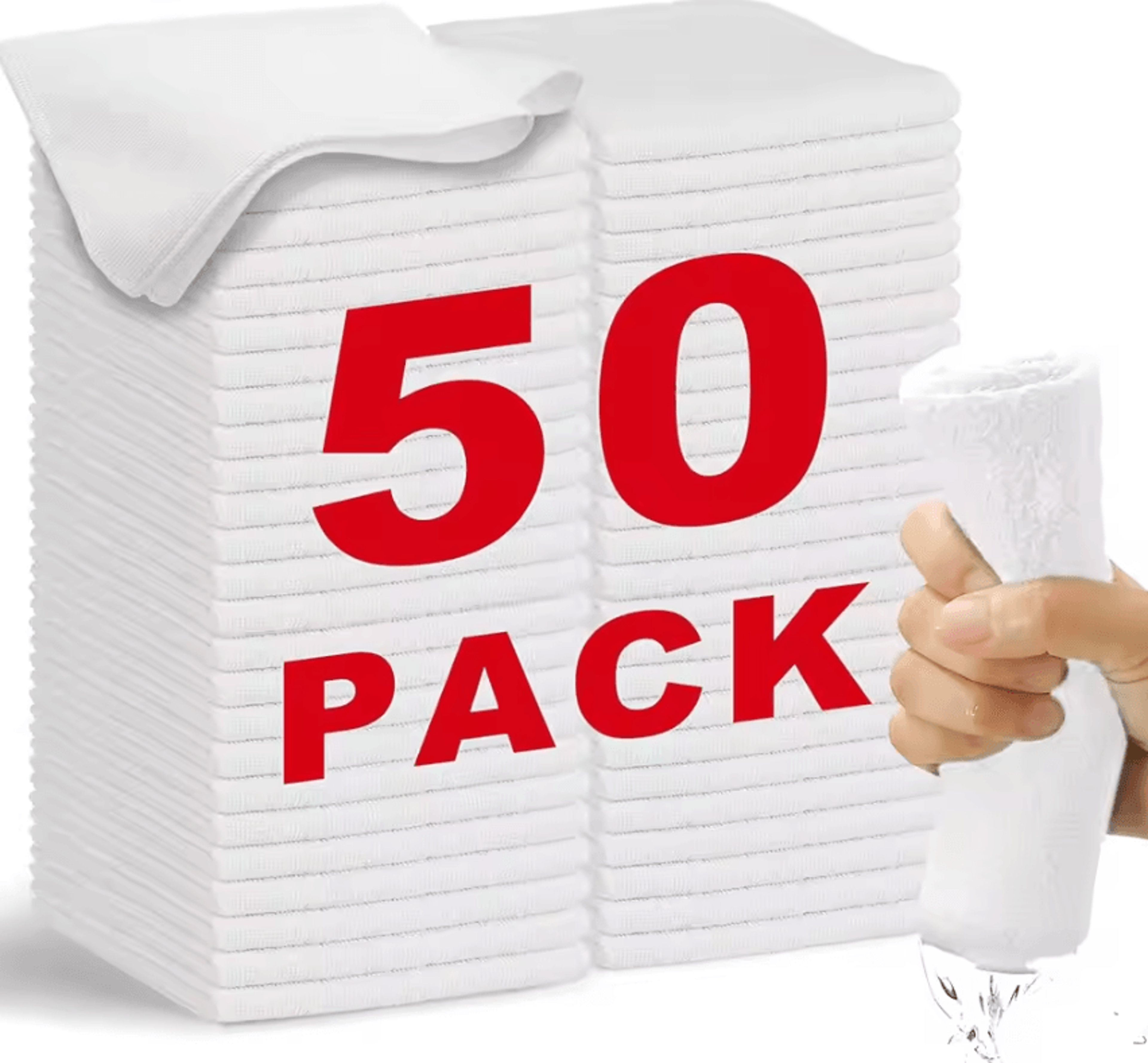 white microfiber cleaning cloth super absorbent towel for car washing kitchen and household cleaning
