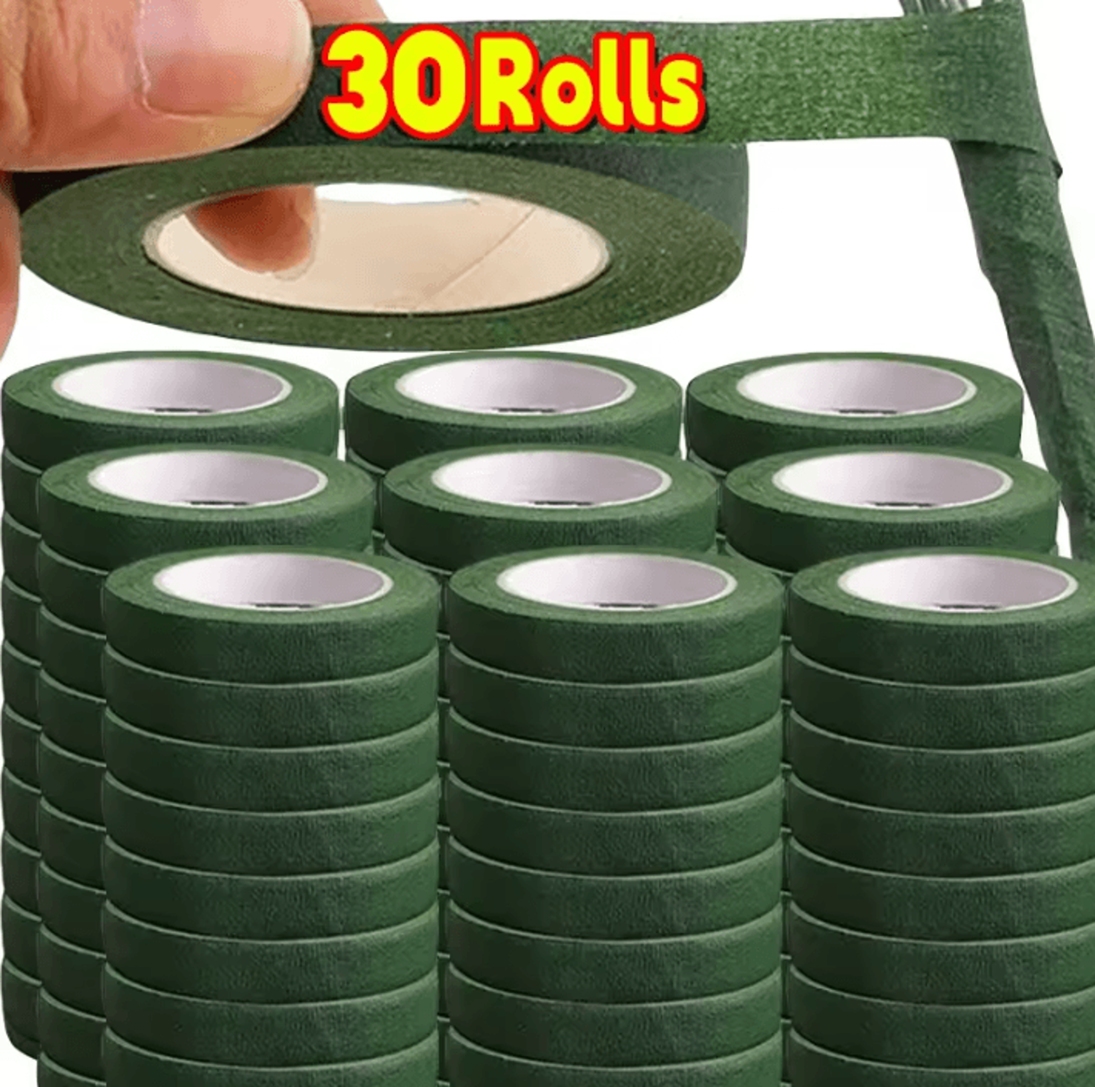 green floral tape self adhesive bouquet stem wrap for diy flowers wedding decor and florist crafts