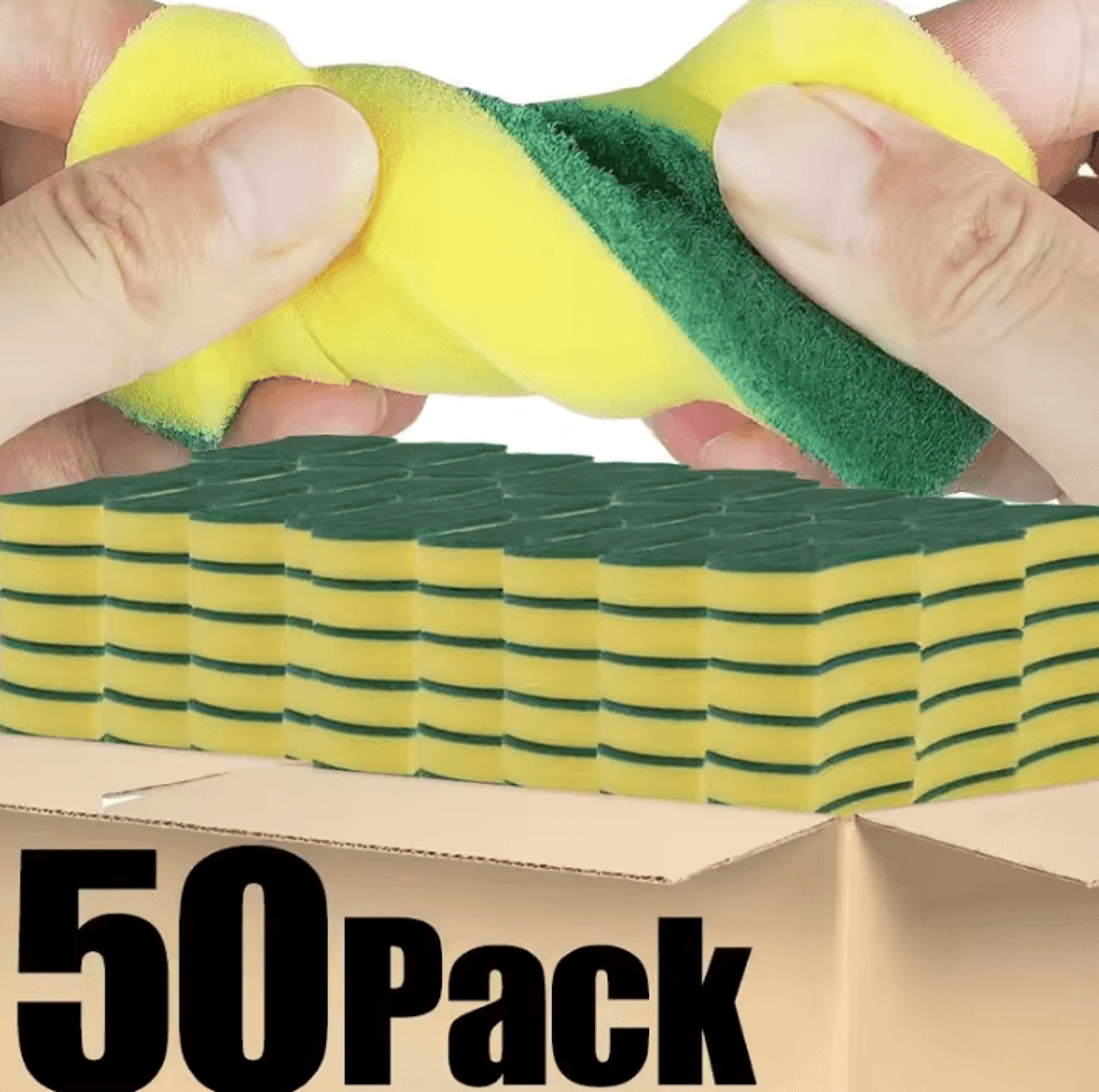 kitchen dishwashing sponge soft absorbent scrub sponge for pots pans and household cleaning