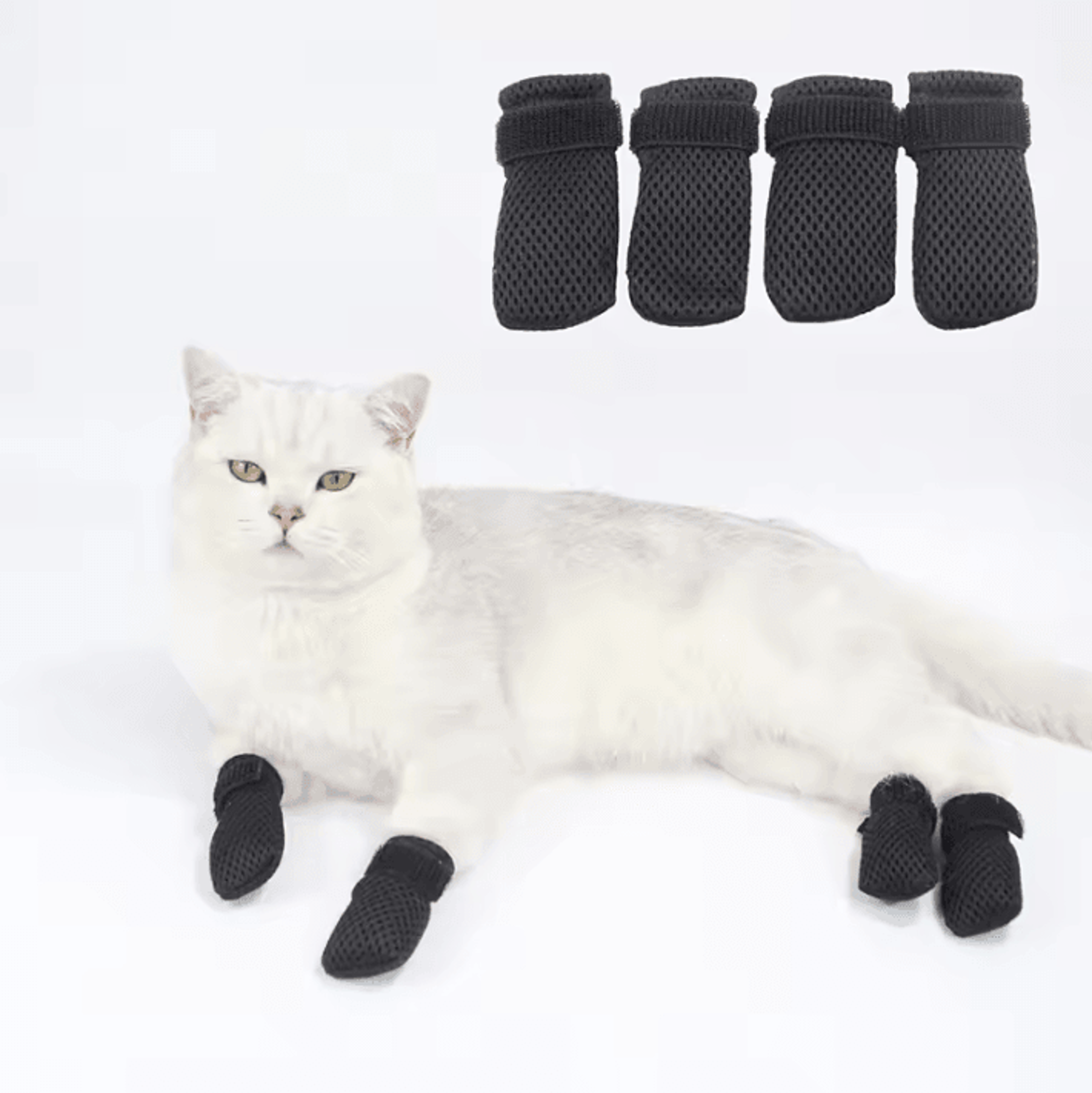 soft silicone cat grooming boots for bathing, nail trimming and pet paw protection