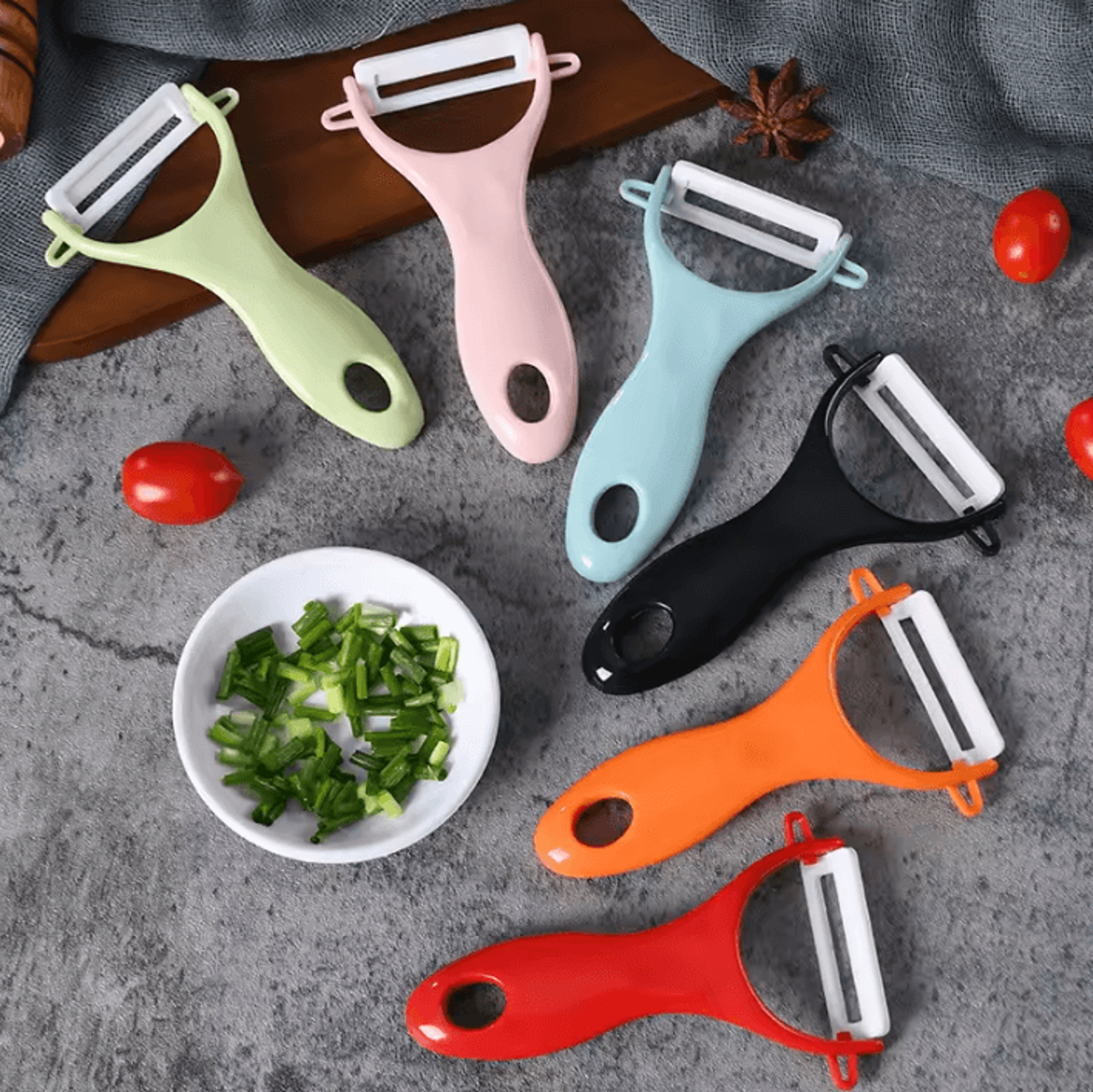 ceramic fruit peeler multi-function vegetable peeler for fruits, potatoes and kitchen prep