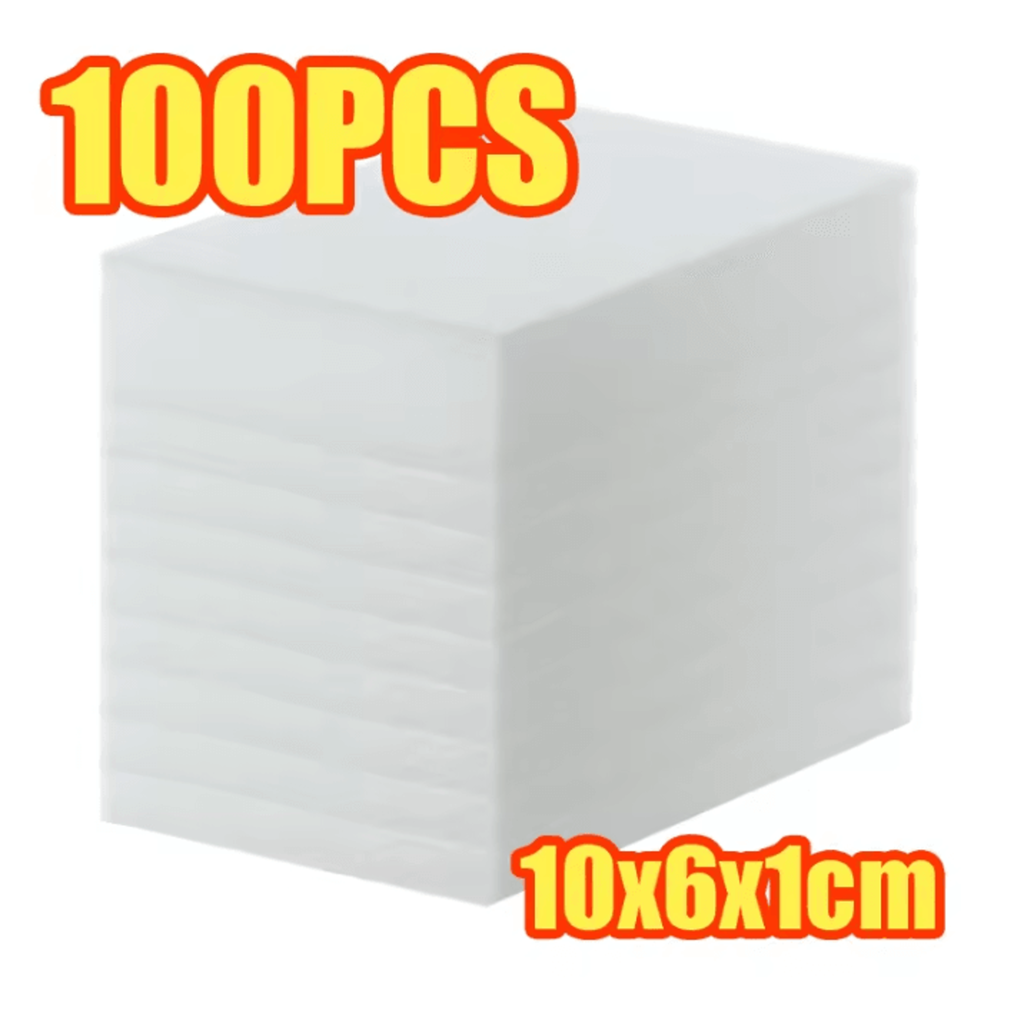 100-pack magic eraser sponges melamine cleaning sponge for kitchen, bathroom and home