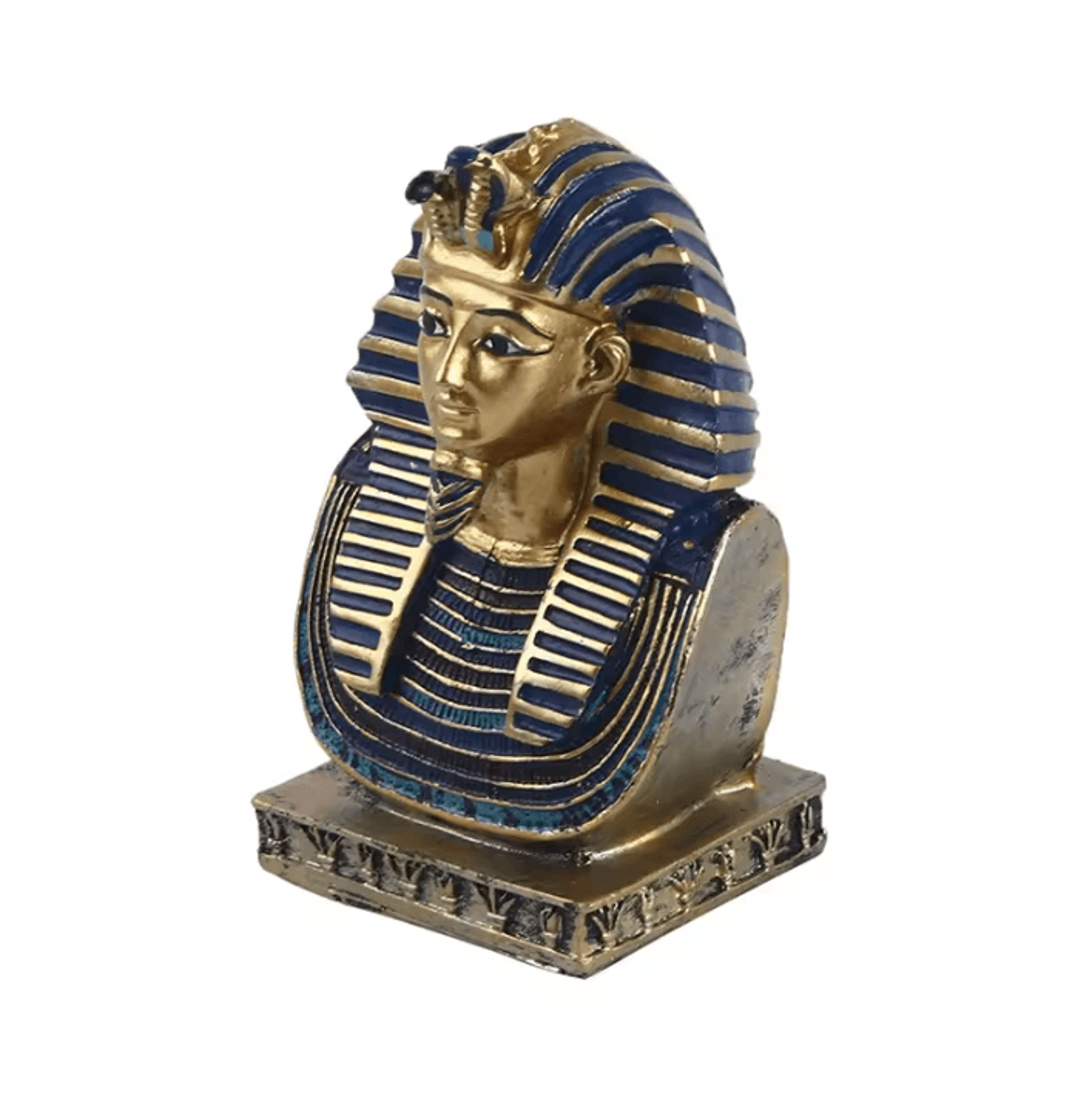 egyptian pharaoh head statue resin cleopatra-inspired decorative home and office ornament