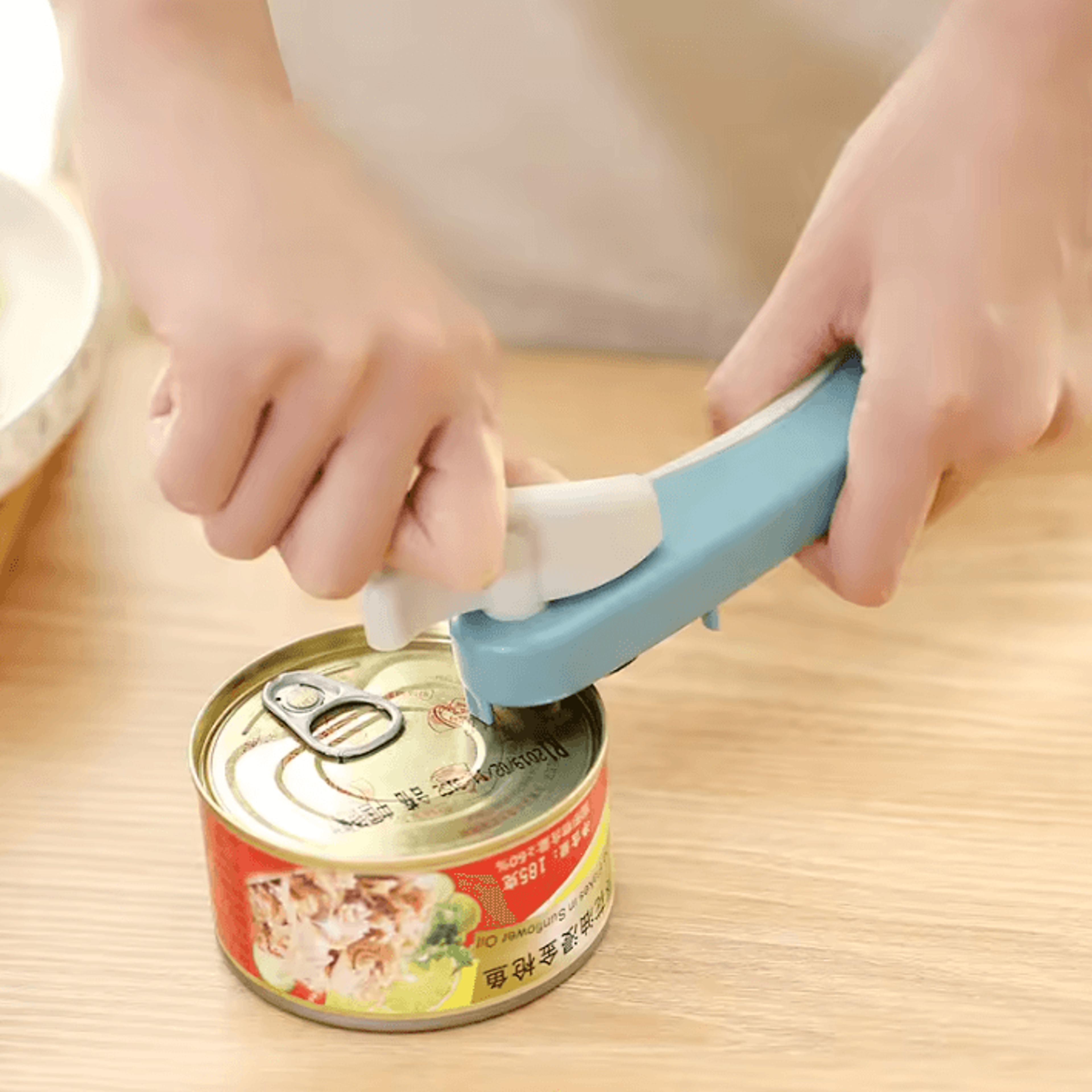 professional manual can opener multi-function bottle opener with alloy blade kitchen tool