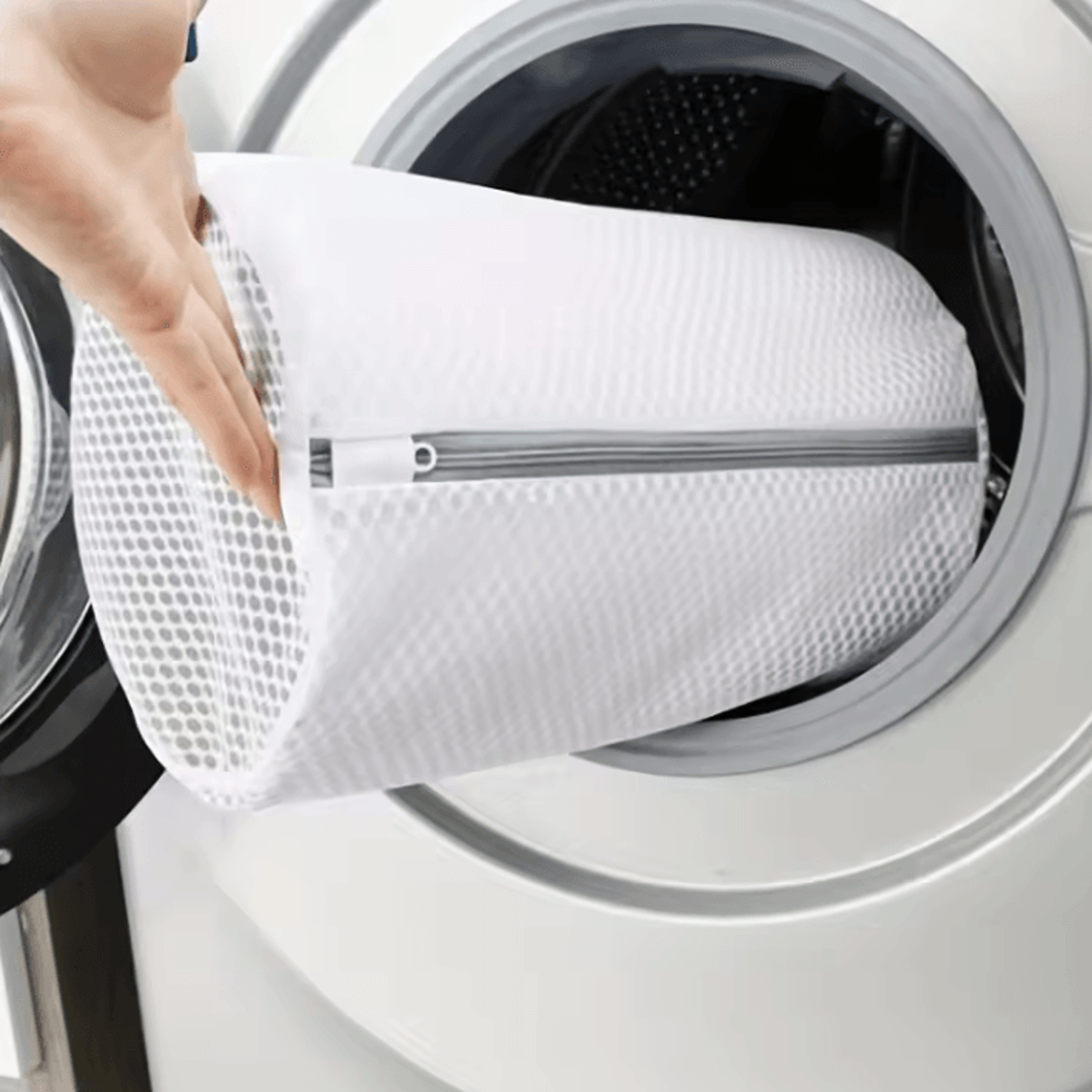 360° mesh shoe washing bag reusable zippered laundry bag for sneakers and sports shoes