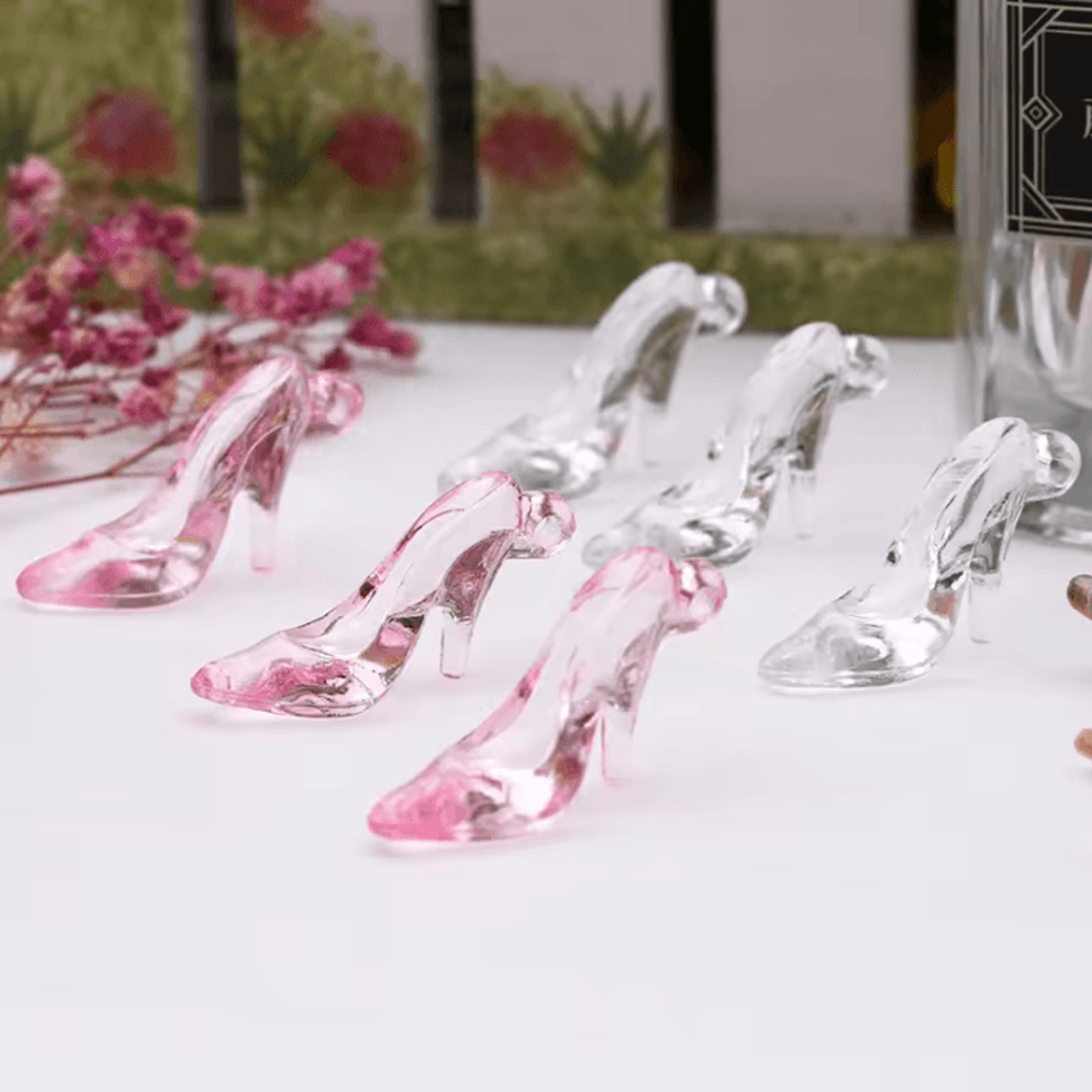 24-piece mini princess slipper favors crystal-style cinderella party decorations