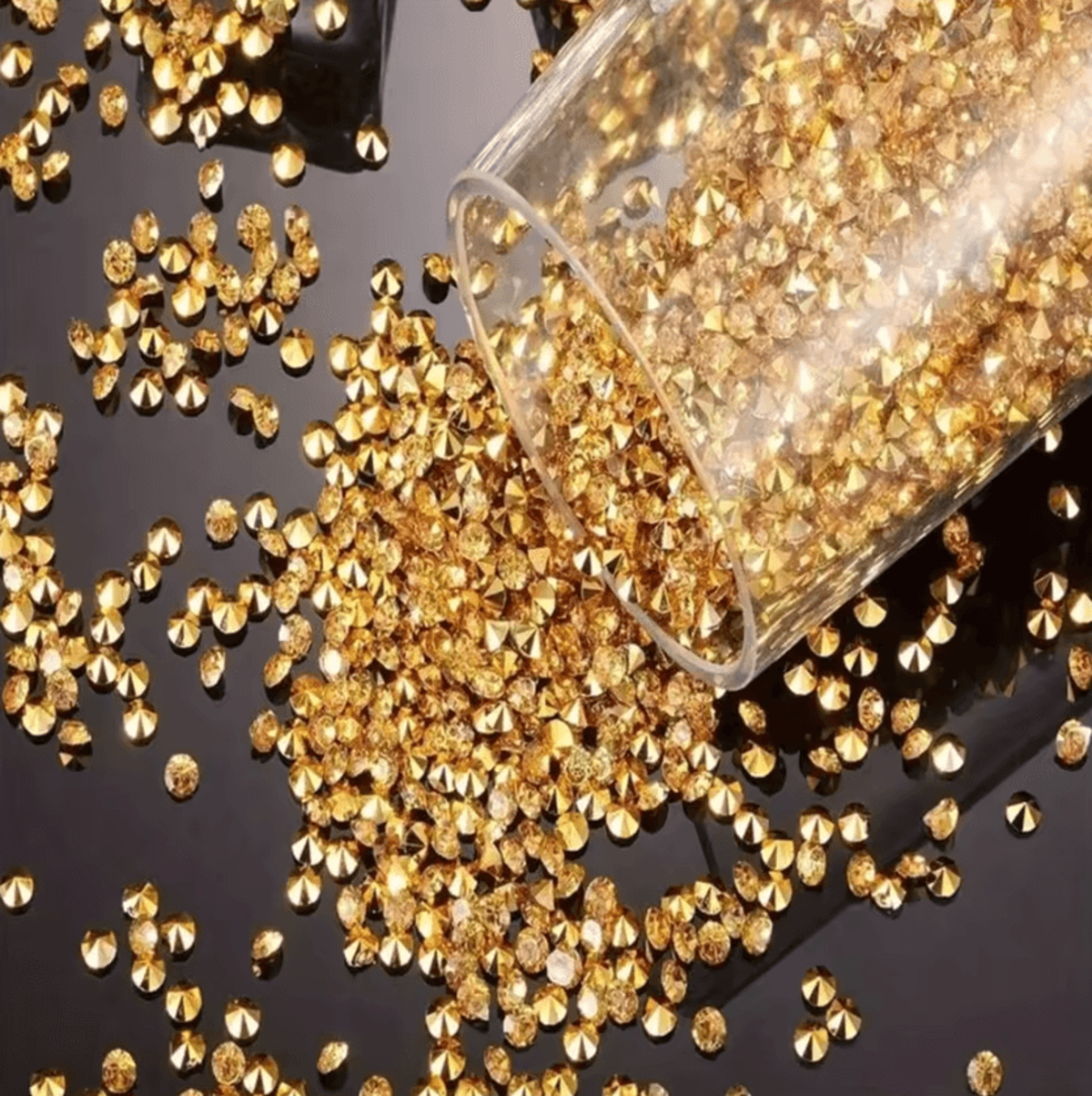 mini crystal rhinestone confetti table scatter for wedding and party centerpiece decorations