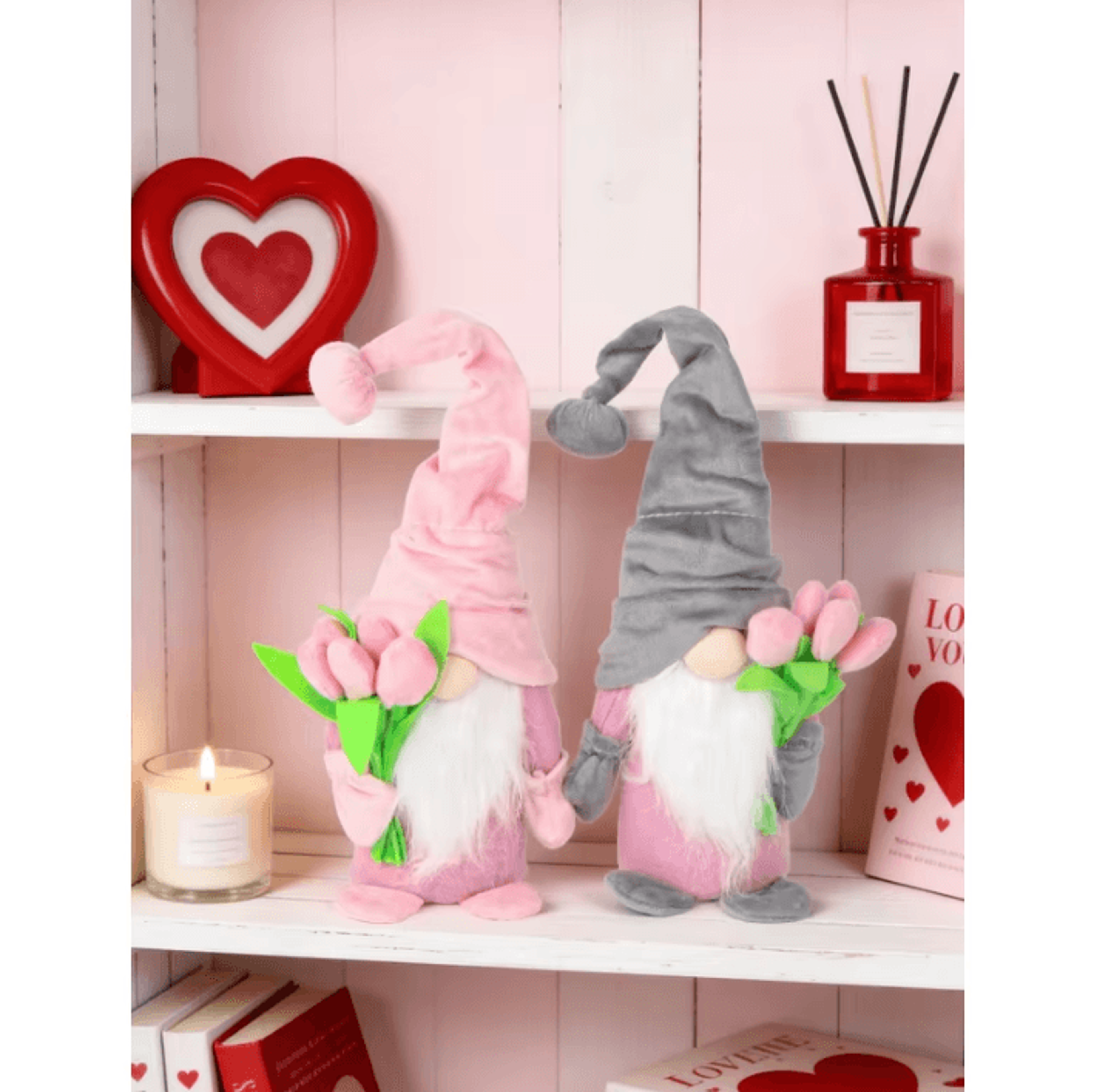 seasonal gnome plush decorations for tiered tray, home, and holiday decor