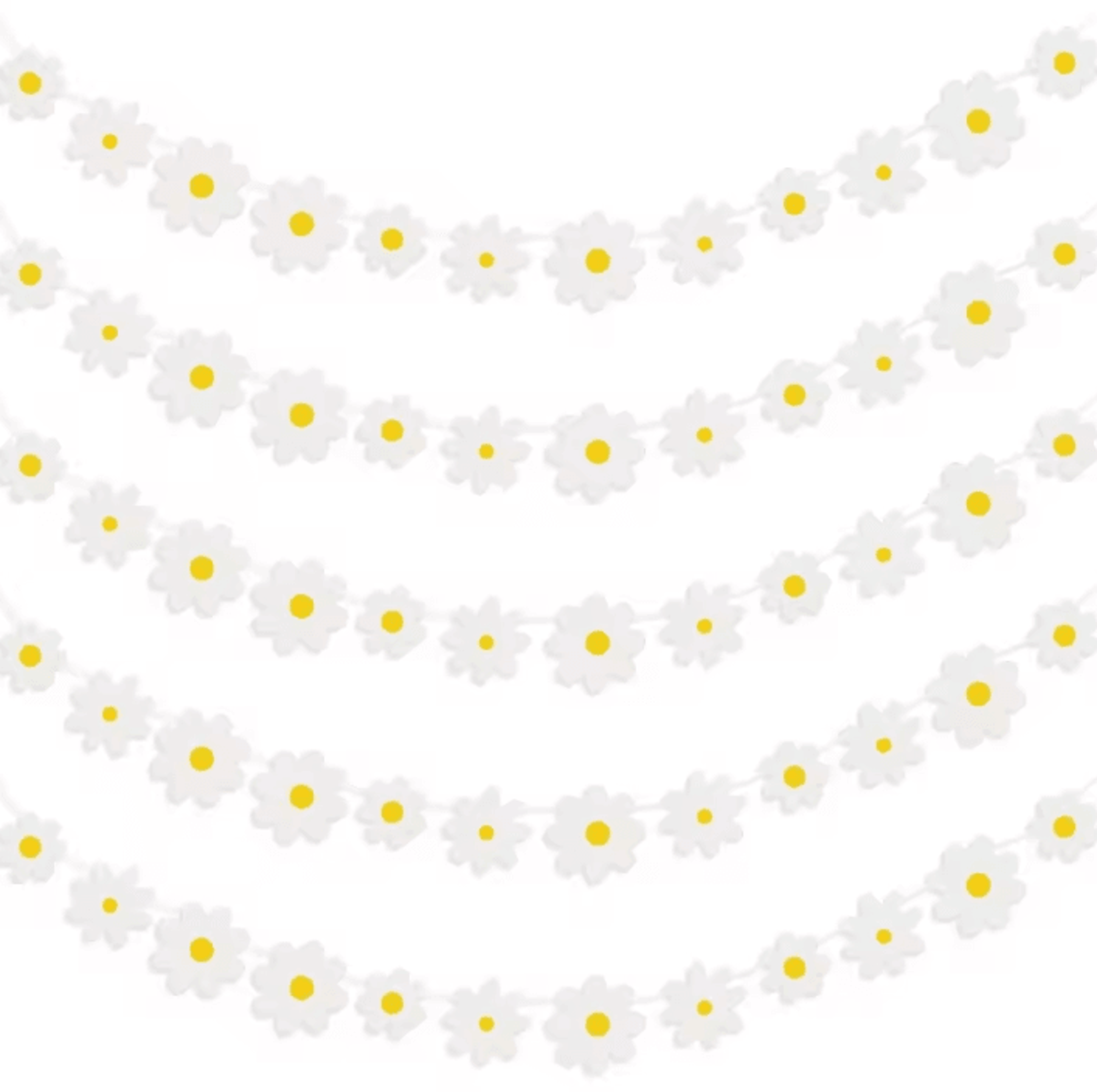 groovy boho hanging banner daisy birthday party decorations
