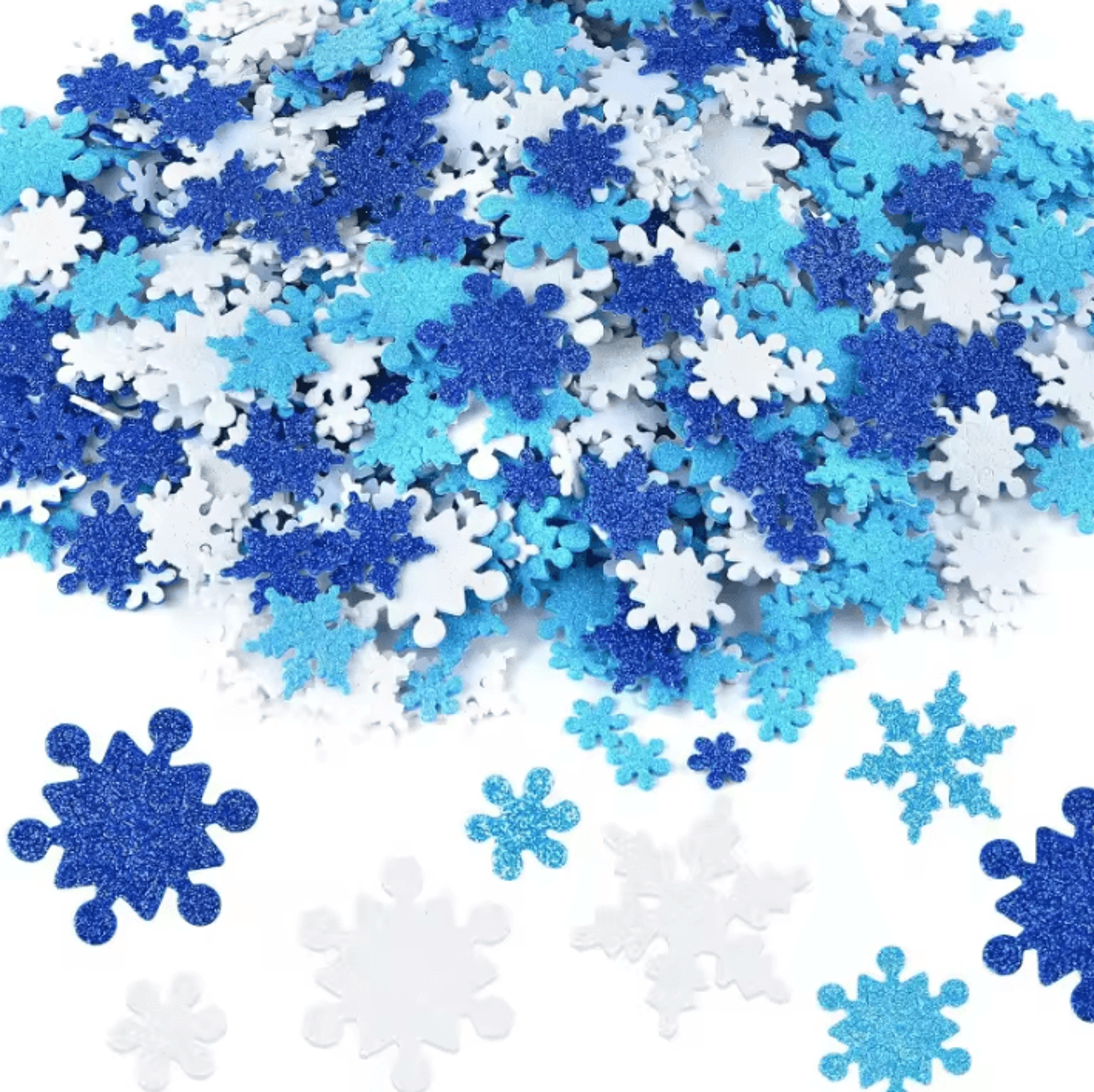 snowflake foam stickers self adhesive christmas craft decorations